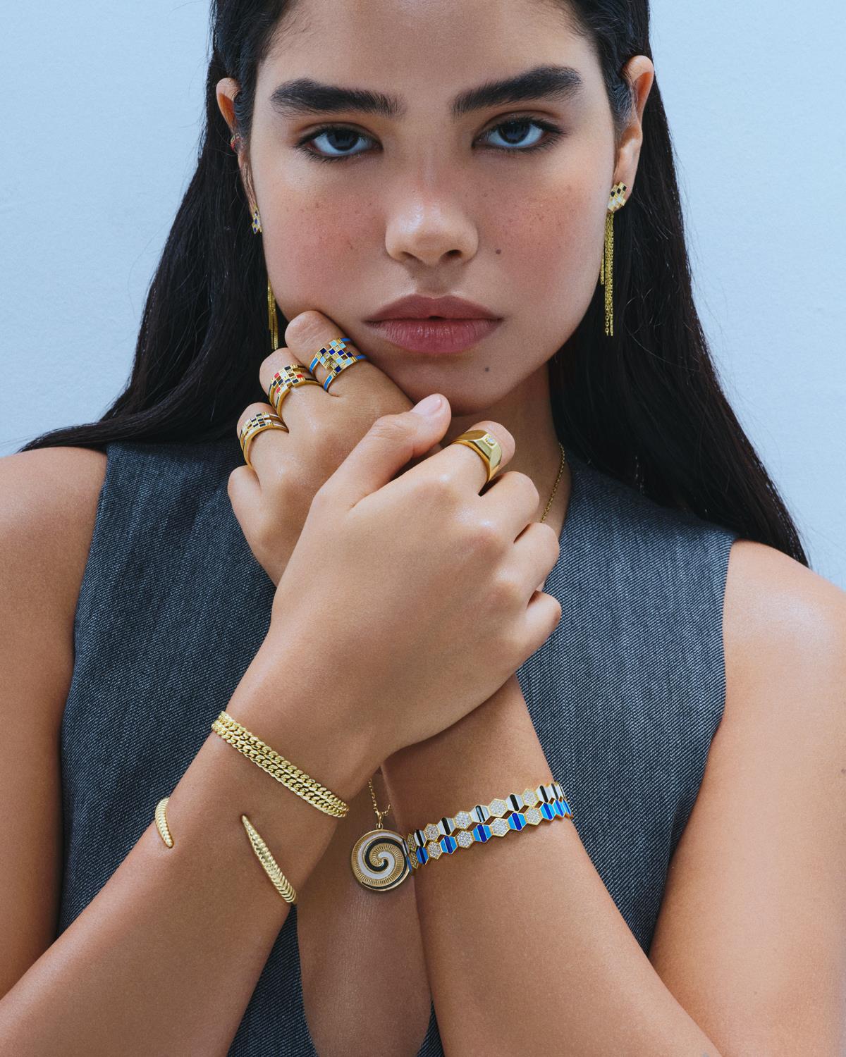 Golden Hive Cuff Bileklik