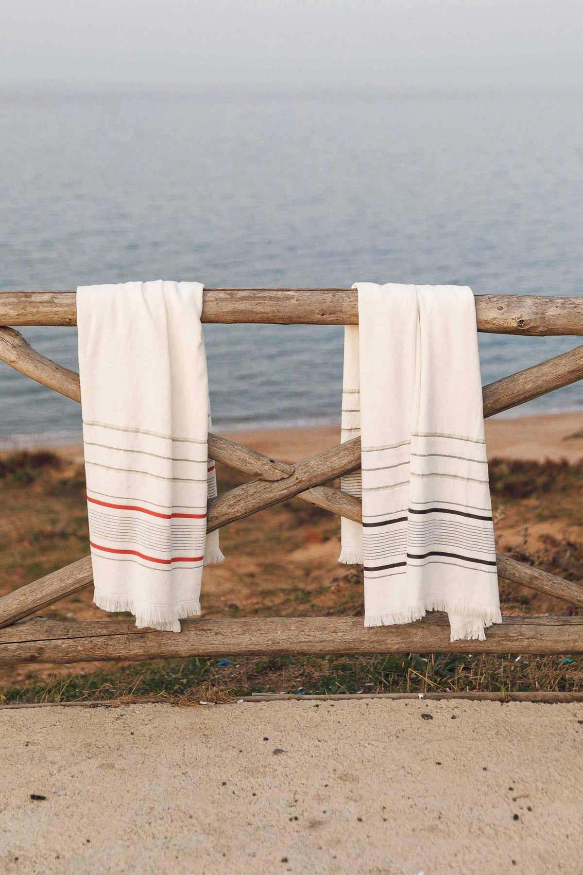 Dia Plaj Havlusu | TENCEL & Pamuk | 100x150 cm | Denim & Somon