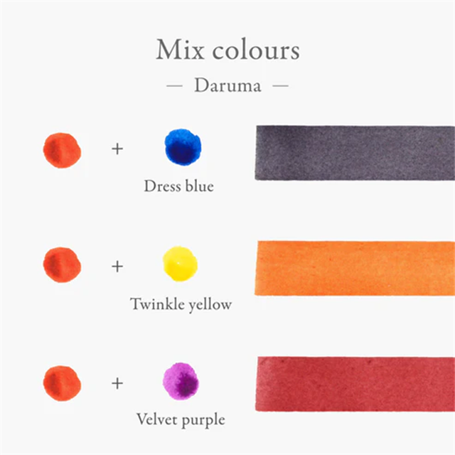 Kakimori Inkstand Colour Karıştırabilir Dolma Kalem Mürekkebi 35 Ml - Daruma