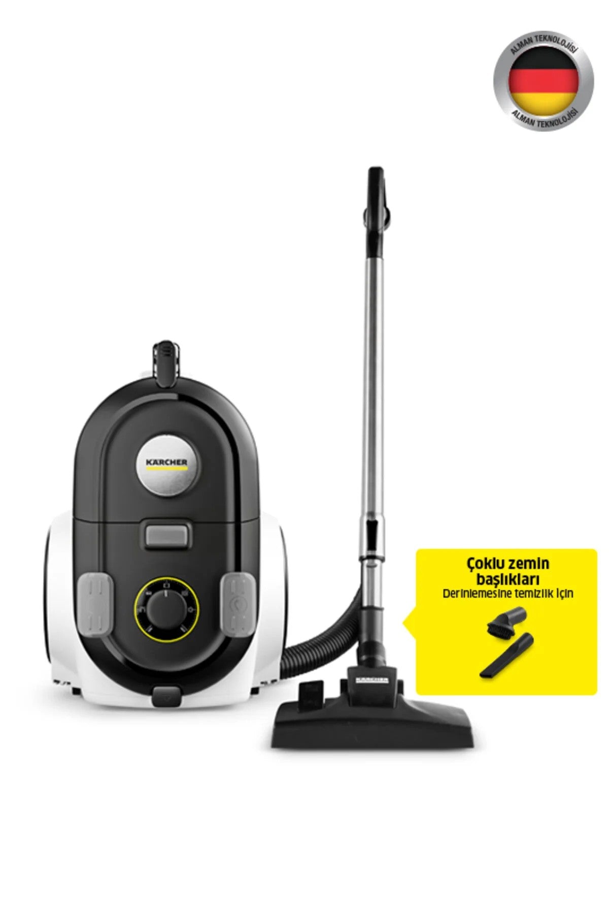 Karcher VCC 4 CycloneX Toz Torbasız Turbo ve LED Başlıklı Elektrikli Süpürge