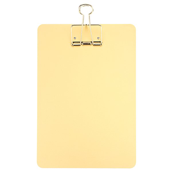Kayigo-Tiny Alüminyum A4 Clipboard Gold-Notluk-1-milagron.live