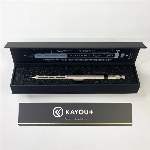Kayou Plus Aimvision Pro Teknik Çizim Mekanik Kurşun Kalem Titanium Gold Kamp-Aipgd