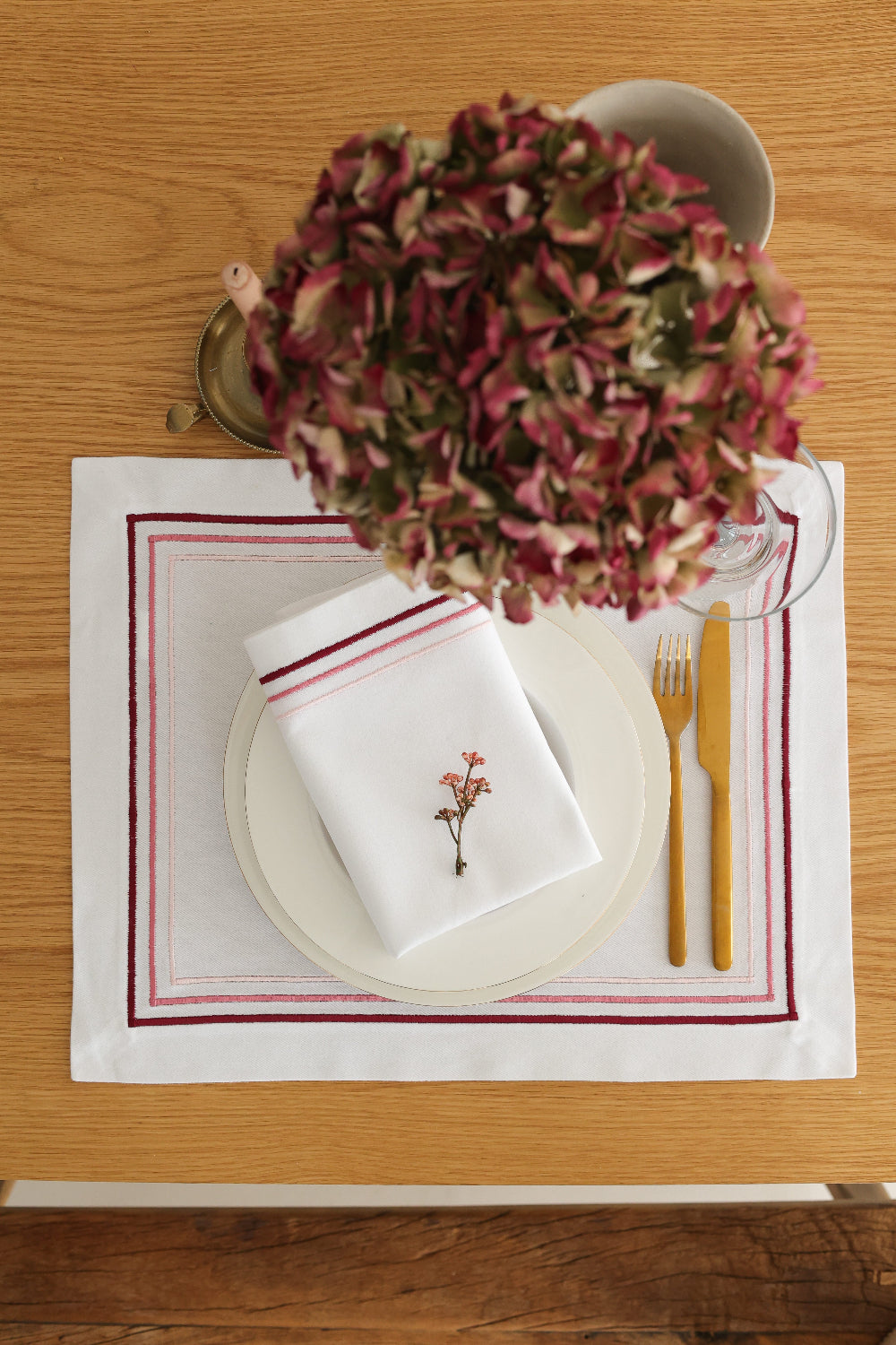Km Home Collection-2'li Set Rosé Amerikan Servis-Sunum Aksesuarları-1-milagron.live