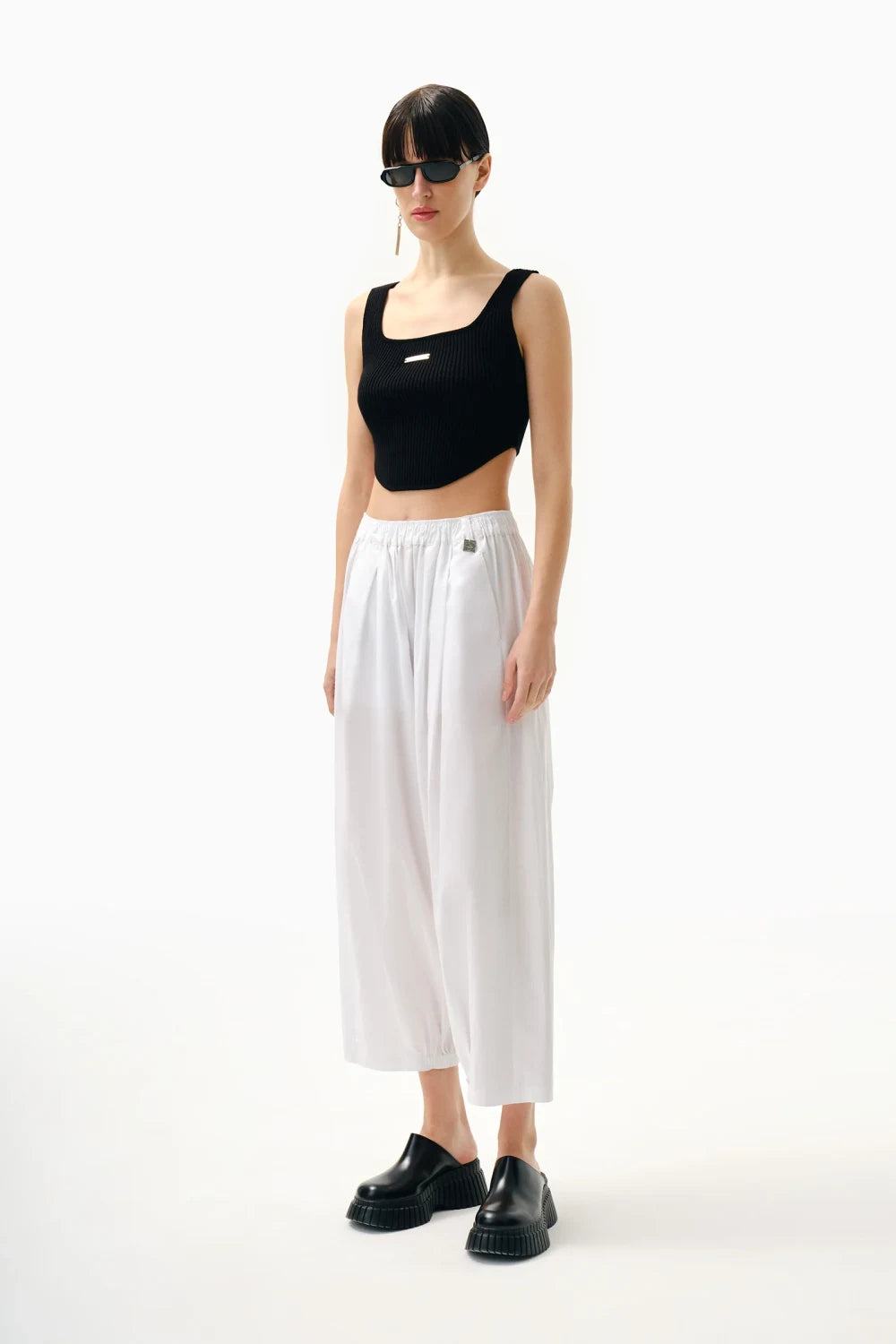 Kntlgy-SORUNLU - Crooked Triko Crop Top-Top-2-milagron.live