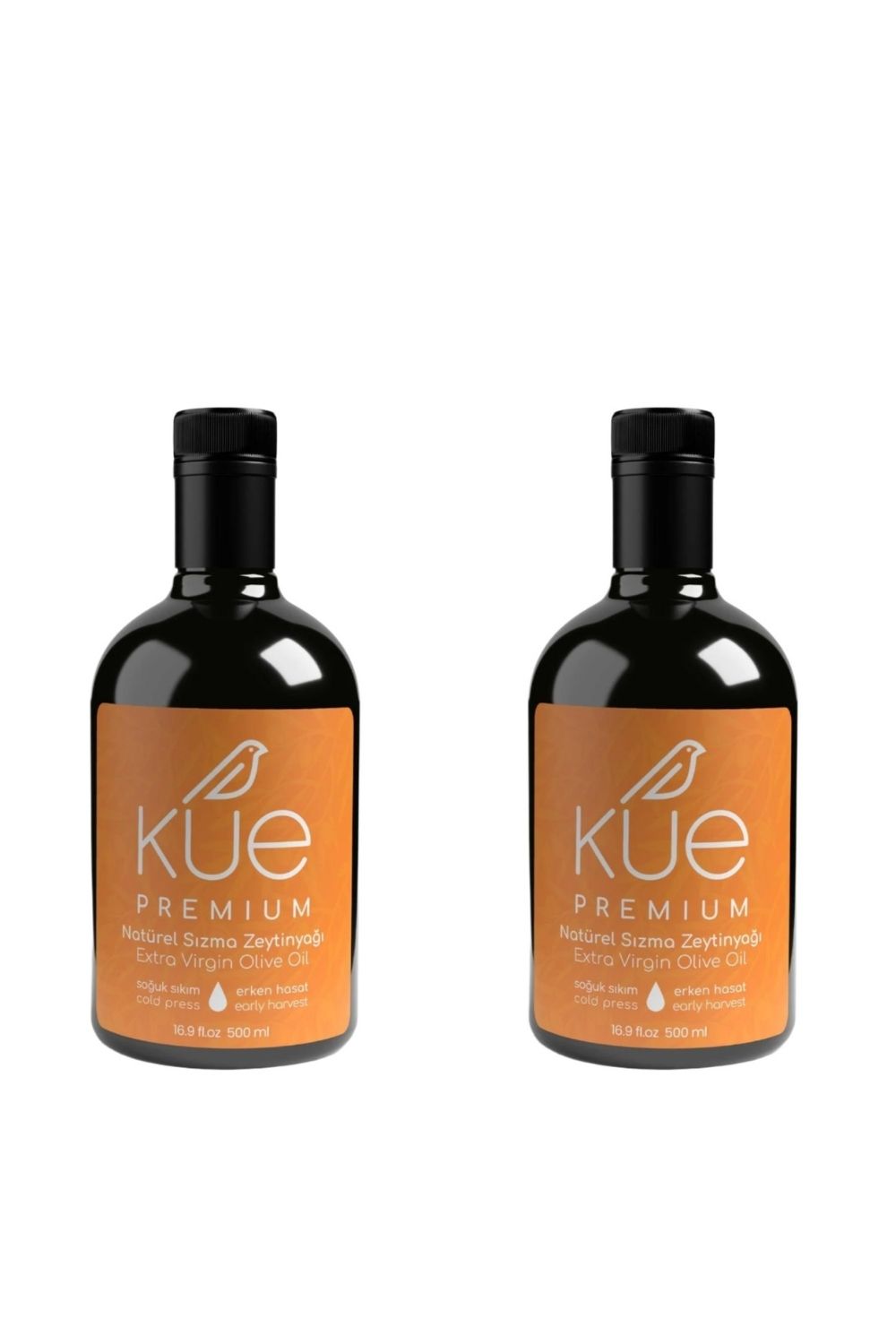Kue Olive Oil-Premium Seri Erken Hasat Soğuk Sıkım Natürel Sızma Zeytinyağı 2x500 Ml-Bitkisel Ürünler-1-milagron.live
