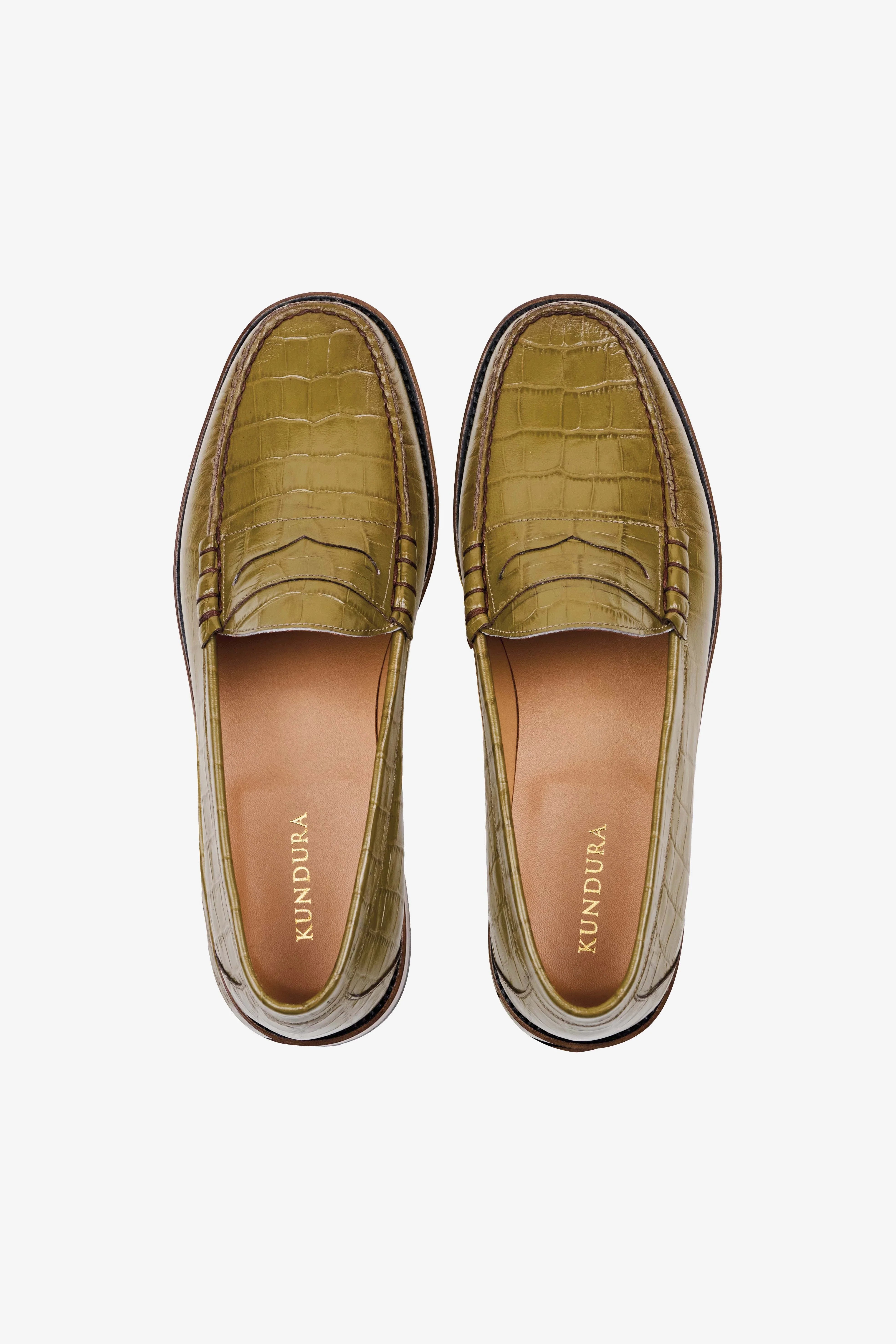 Crocodile Penny Loafer