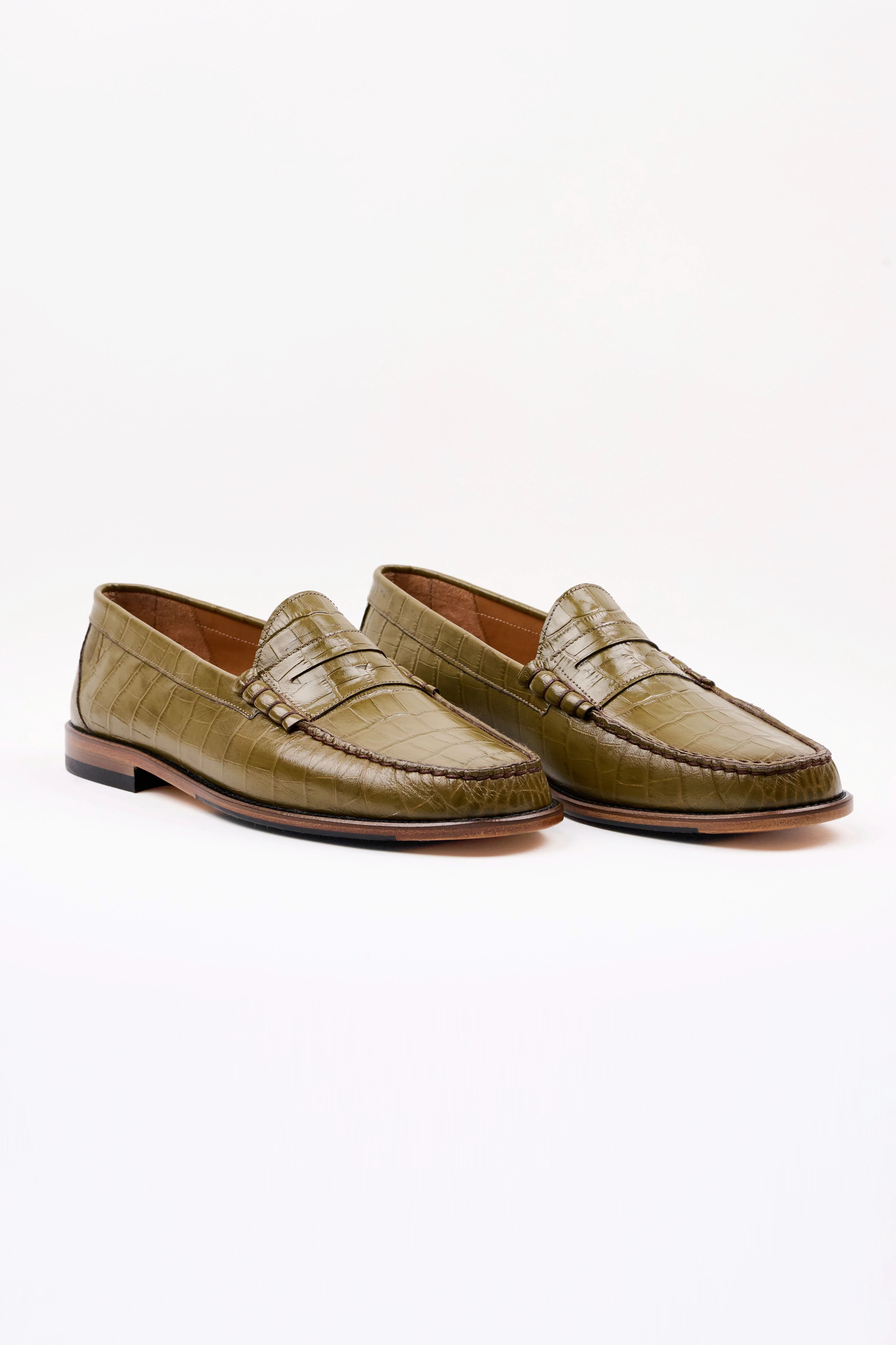 Crocodile Penny Loafer