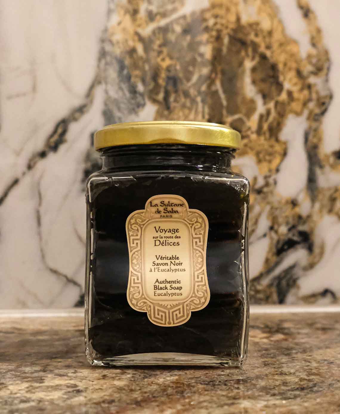 La Sultane De Saba-Real Black Soap With Eucalyptus Essential Oil-Sabun-2-milagron.live