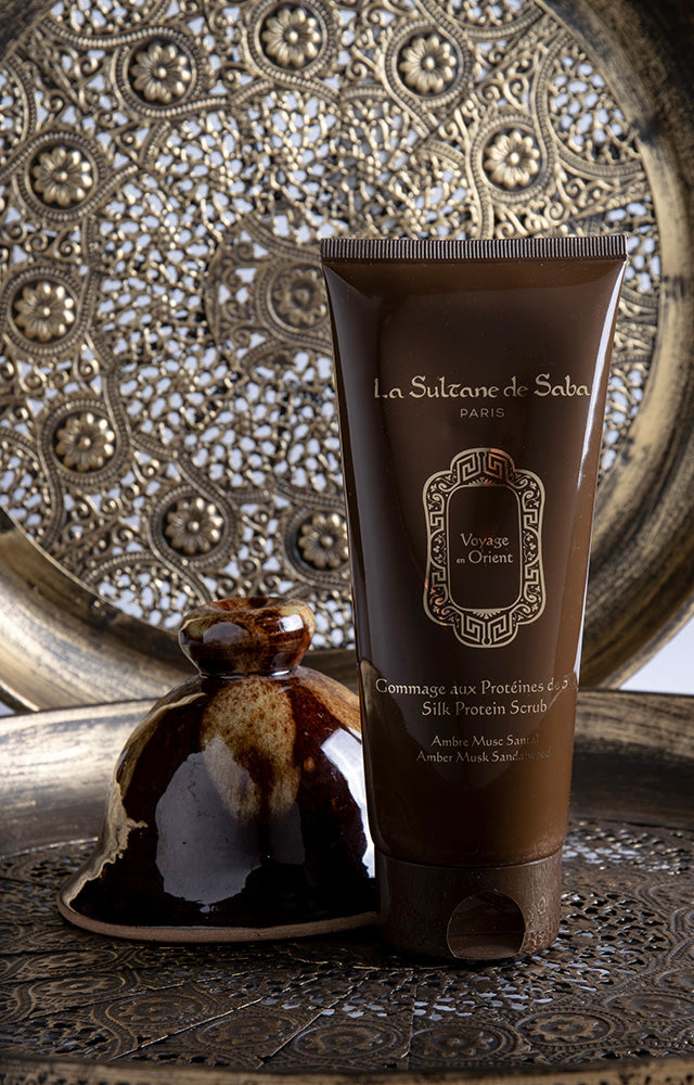 La Sultane De Saba-Silk Protein Scrub Amber Musk Sandalwood - Orient-Peeling-2-milagron.live