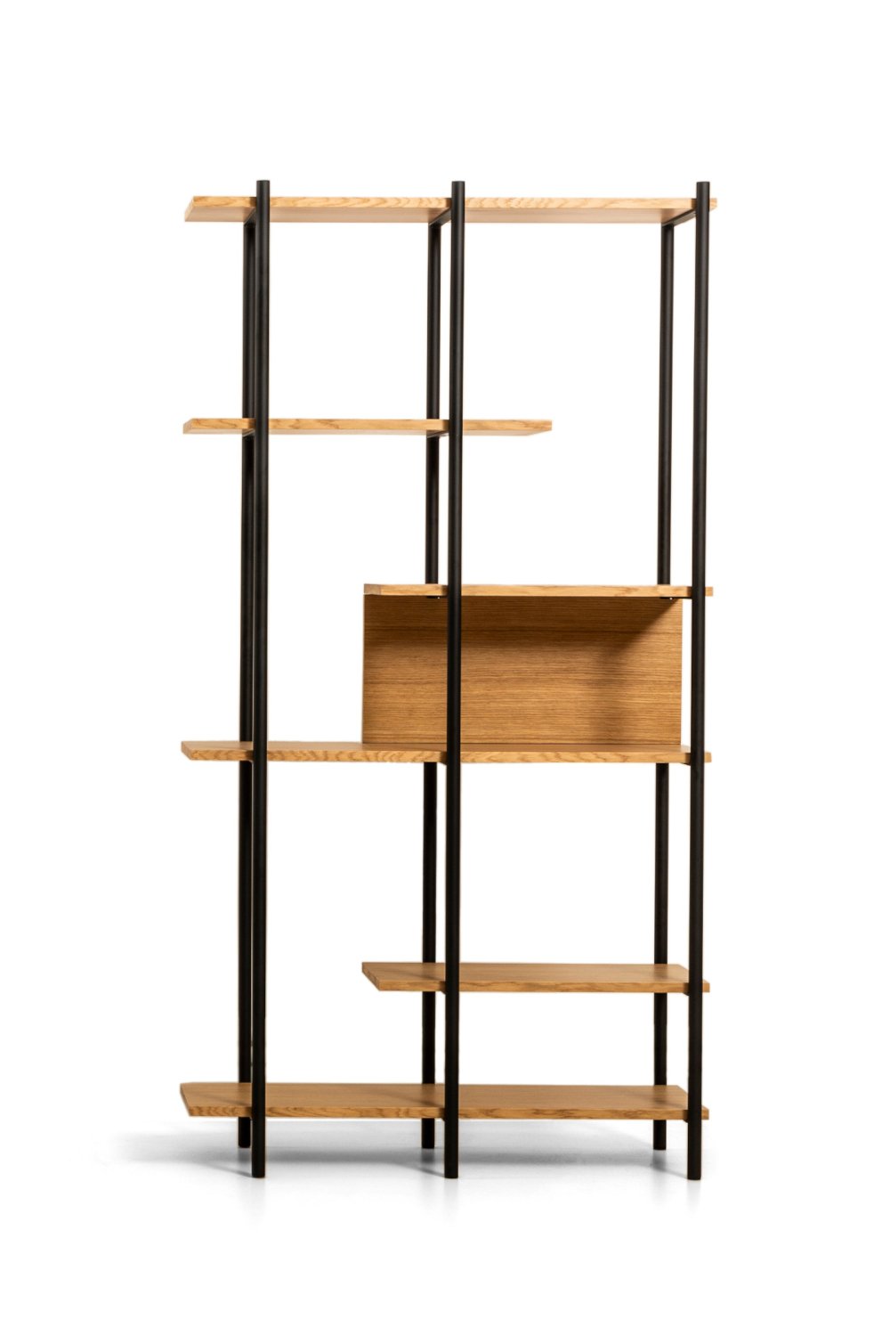Lagoma-Harmonia Kitaplık Ahşap Raf Metal Çerçeve - 95 Cm-Kitaplık-1-milagron.live