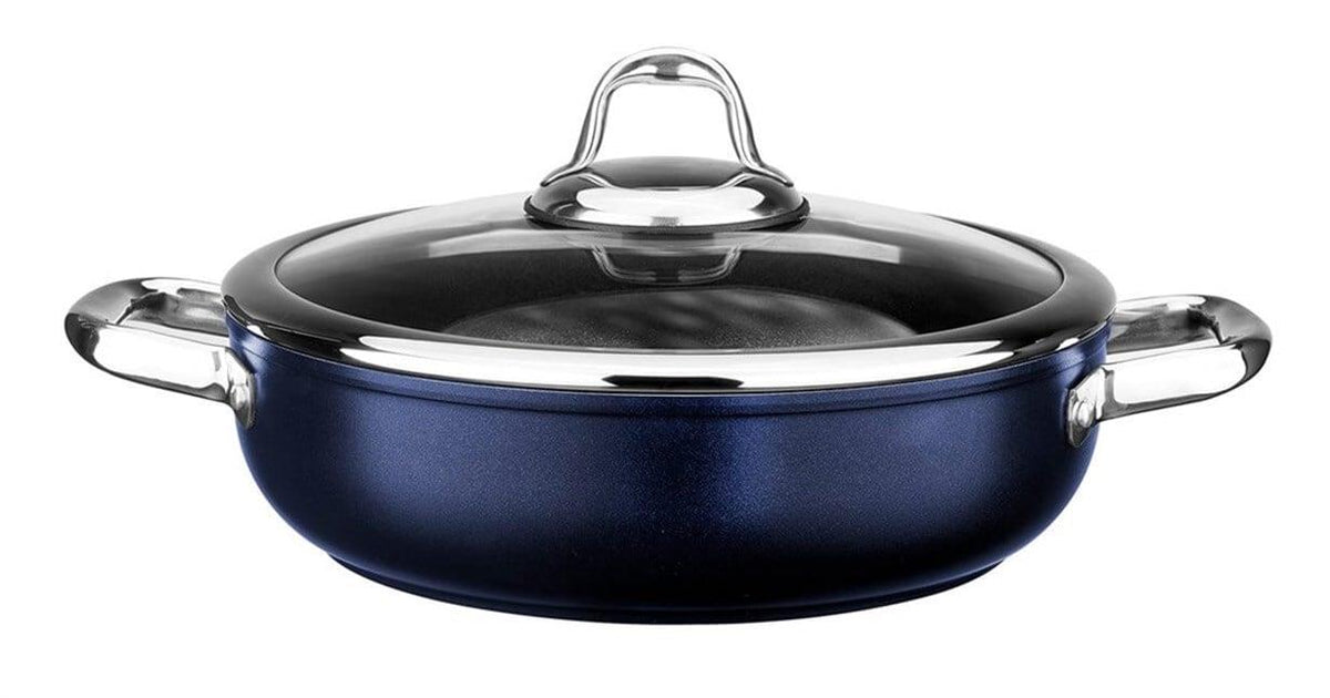 Leggno MST2828ST24BL Master Titanium Sığ Tencere Metalik Mavi 24 Cm
