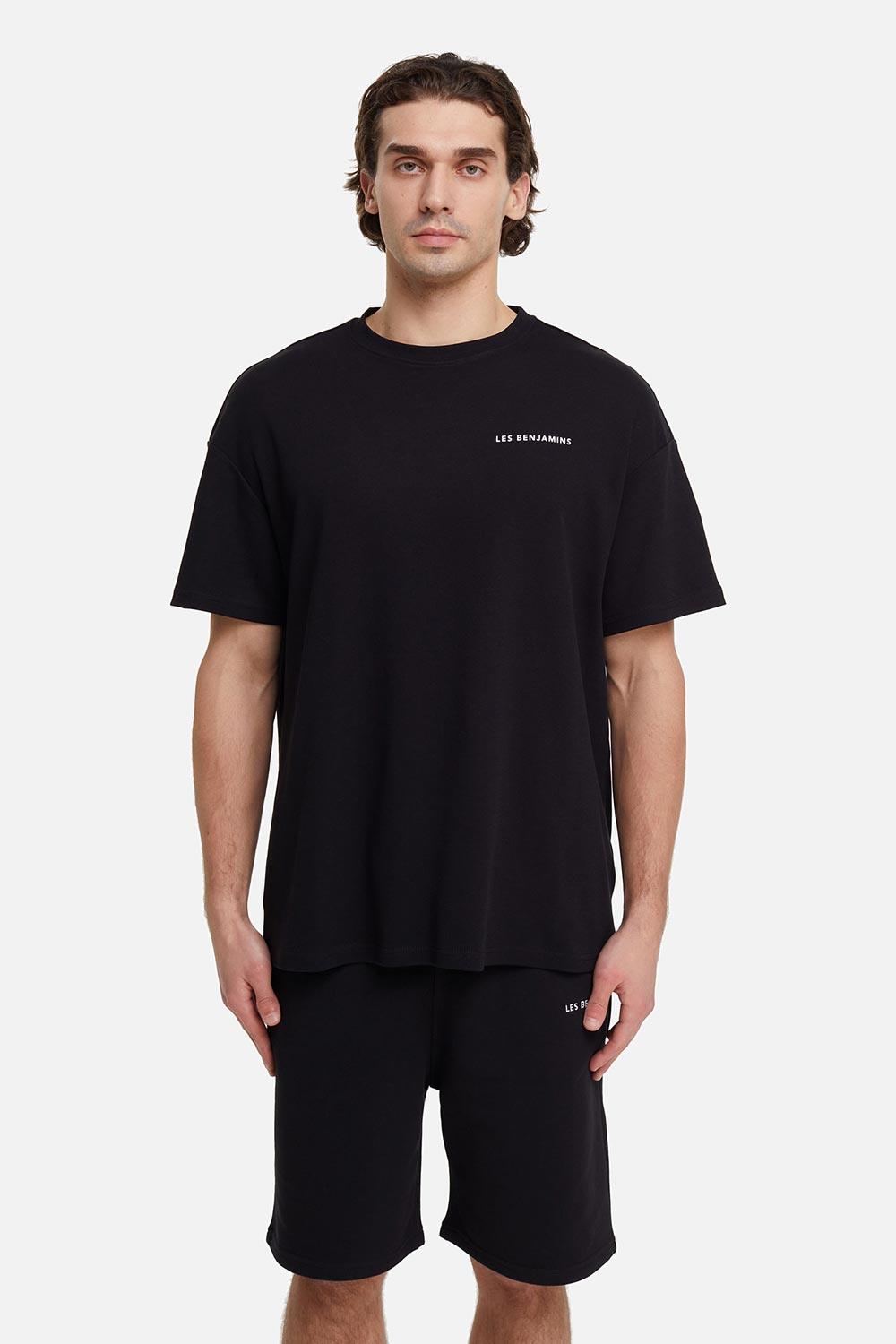 Les Benjamins-Oversized Tee 001 - Black-T-Shirts-1-milagron.live