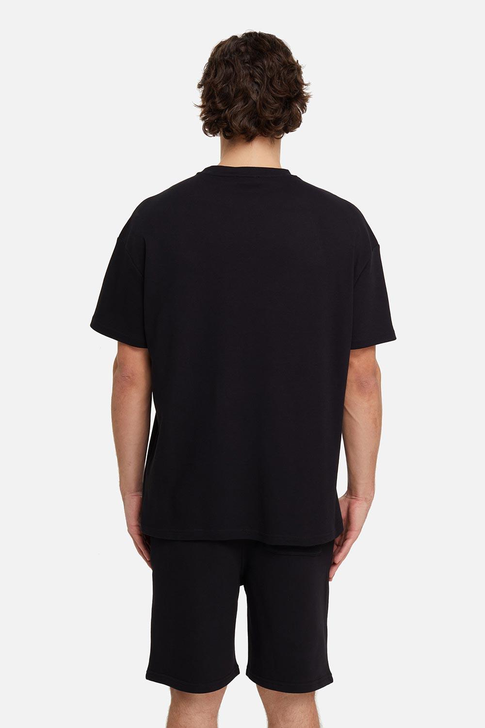 Les Benjamins-Oversized Tee 001 - Black-T-Shirts-3-milagron.live