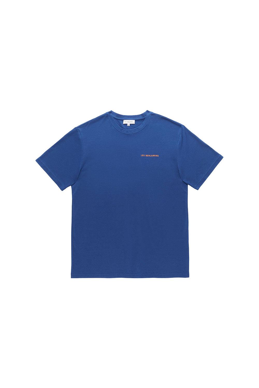 Les Benjamins-Short Sleeve Tee 007 - Navy-T-Shirts-2-milagron.live
