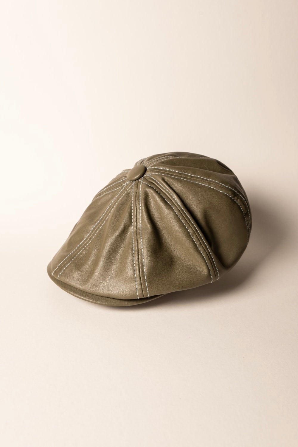 Les Merimes-Khaki Flat Cap-Şapka-2-milagron.live