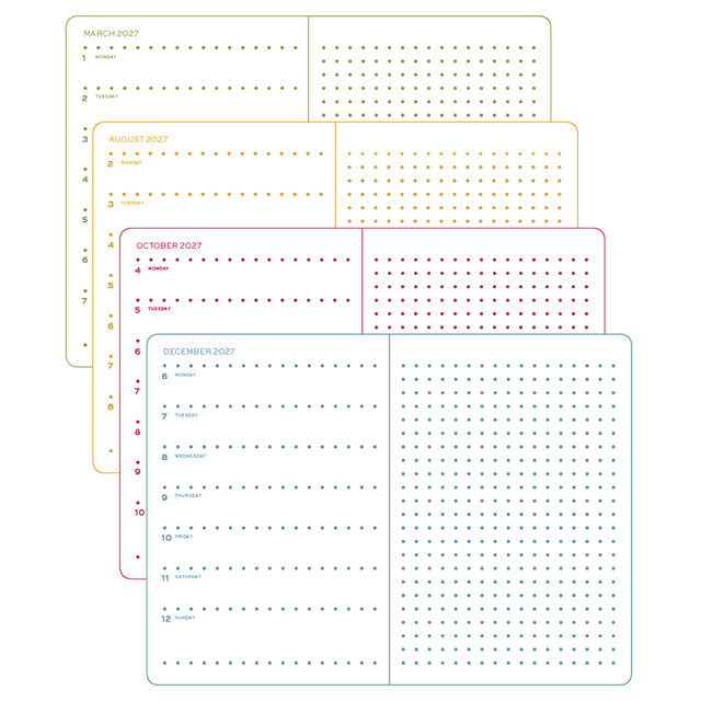 Leuchtturm1917 Planner 2027 - 12M Colourful Seasons Haftalık Planner & Notebook Medium A5 2027 Noktalı İNgilizce 400370 - ÖnsiPariŞ