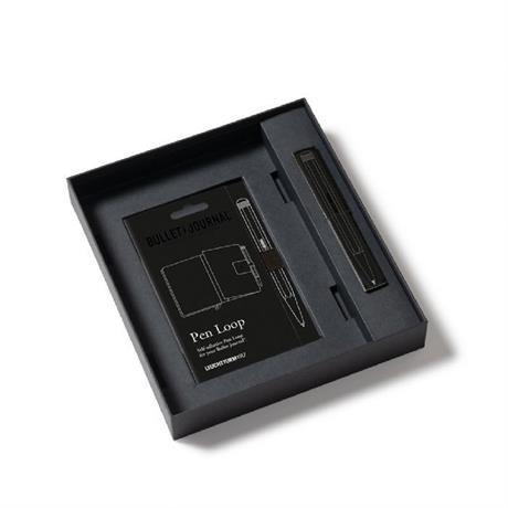 Leuchtturm 1917-Leuchttrum 1917 Bullet Journal All Black Stealth Collector's Set Limited Edition Kalem, Defter Ve Kitap Ayracı 369716-Hediye Seti-2-milagron.live