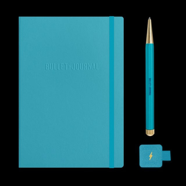 Leuchttrum 1917 Bullet Journal Collector'S Set Limited Edition Kalem, Defter Ve Kitap Ayracı Turquoise25 373291