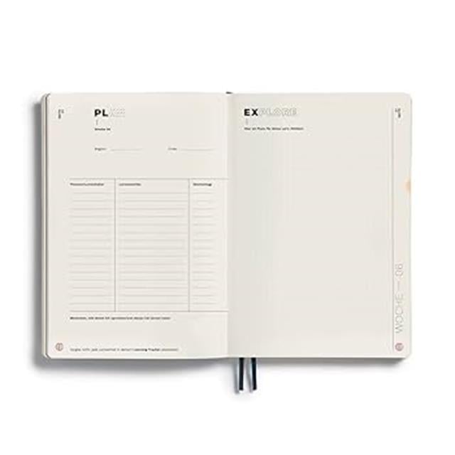Leuchtturm 1917-Leuchttrum 1917 Learning Journal Composition (B5), Flexcover, Black, Almanca 367496-Noktalı-2-milagron.live
