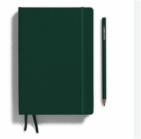 Leuchtturm 1917-Medium(a5) Sert Kapak, 251 Numaralandırılmış Çizgisiz Sayfa Defter Forest Green 367254-Defter-2-milagron.live