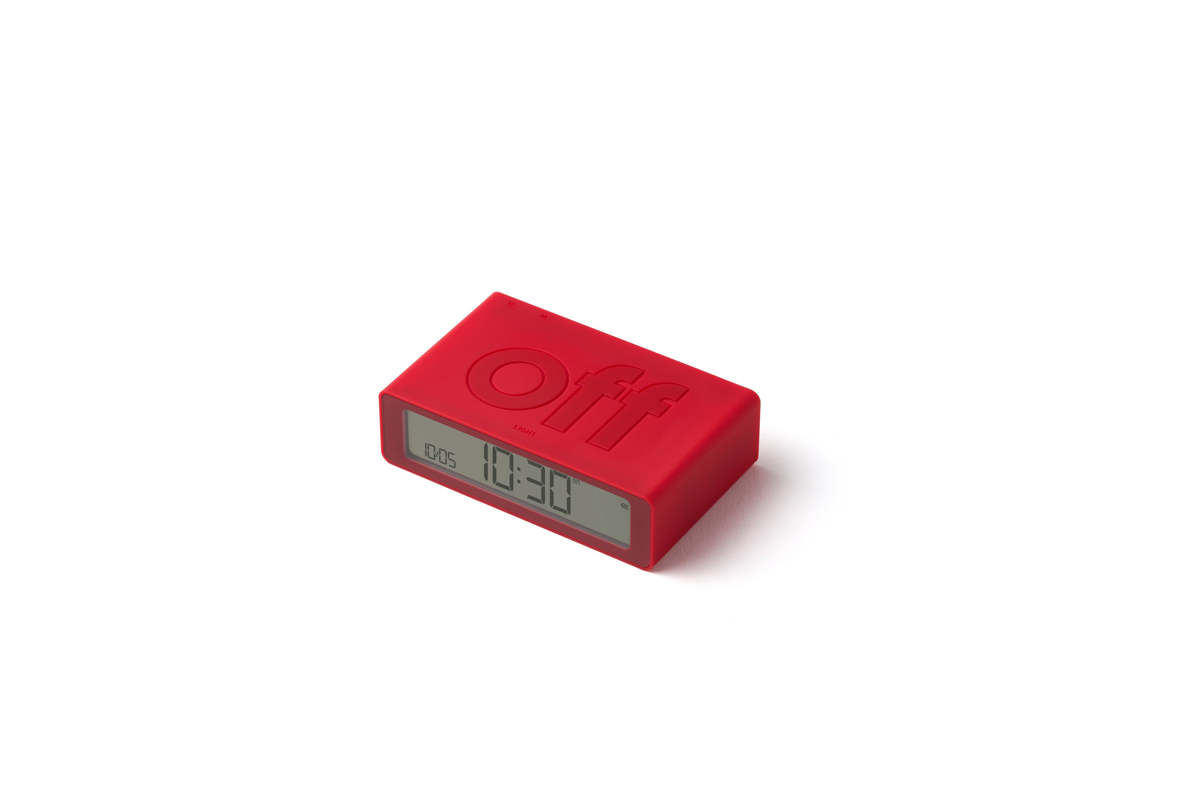 Lexon-Lexon Flip Mini Şarj Edilebilir Alarm Saat Açık Kırmızı-Alarm Saatler-2-milagron.live