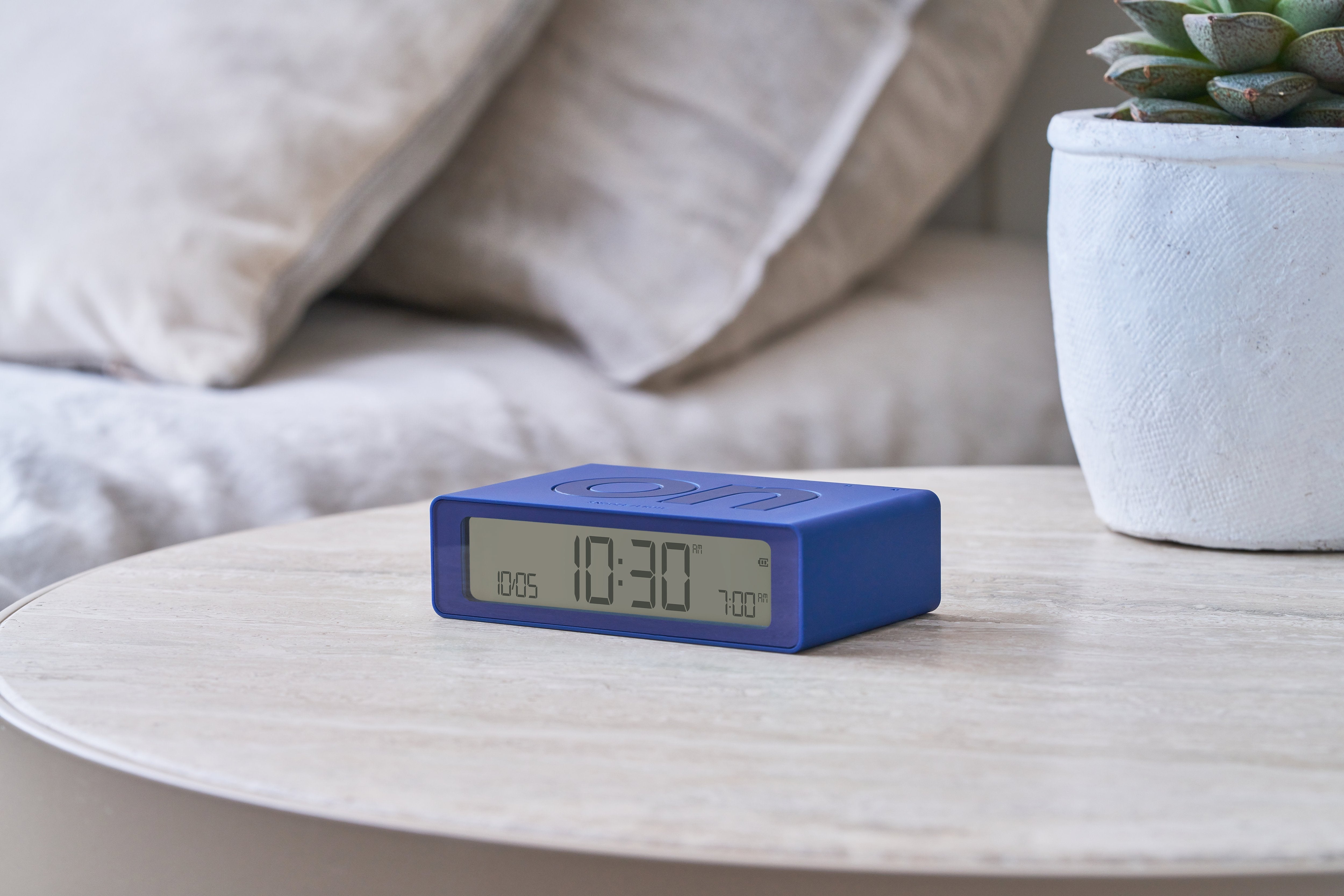 Lexon-Lexon Flip Mini Şarj Edilebilir Alarm Saat Lacivert-Alarm Saatler-6-milagron.live