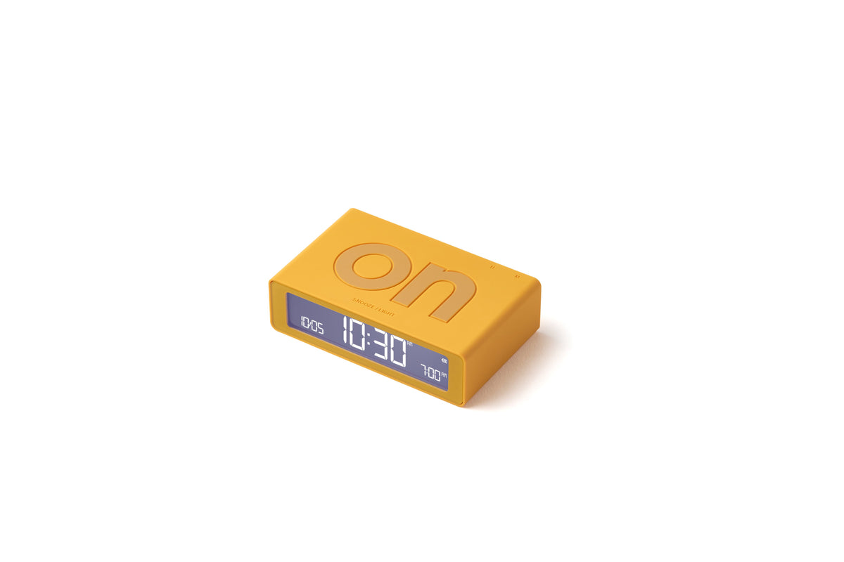 Lexon-Lexon Flip Mini Şarj Edilebilir Alarm Saat Sarı-Alarm Saatler-1-milagron.live
