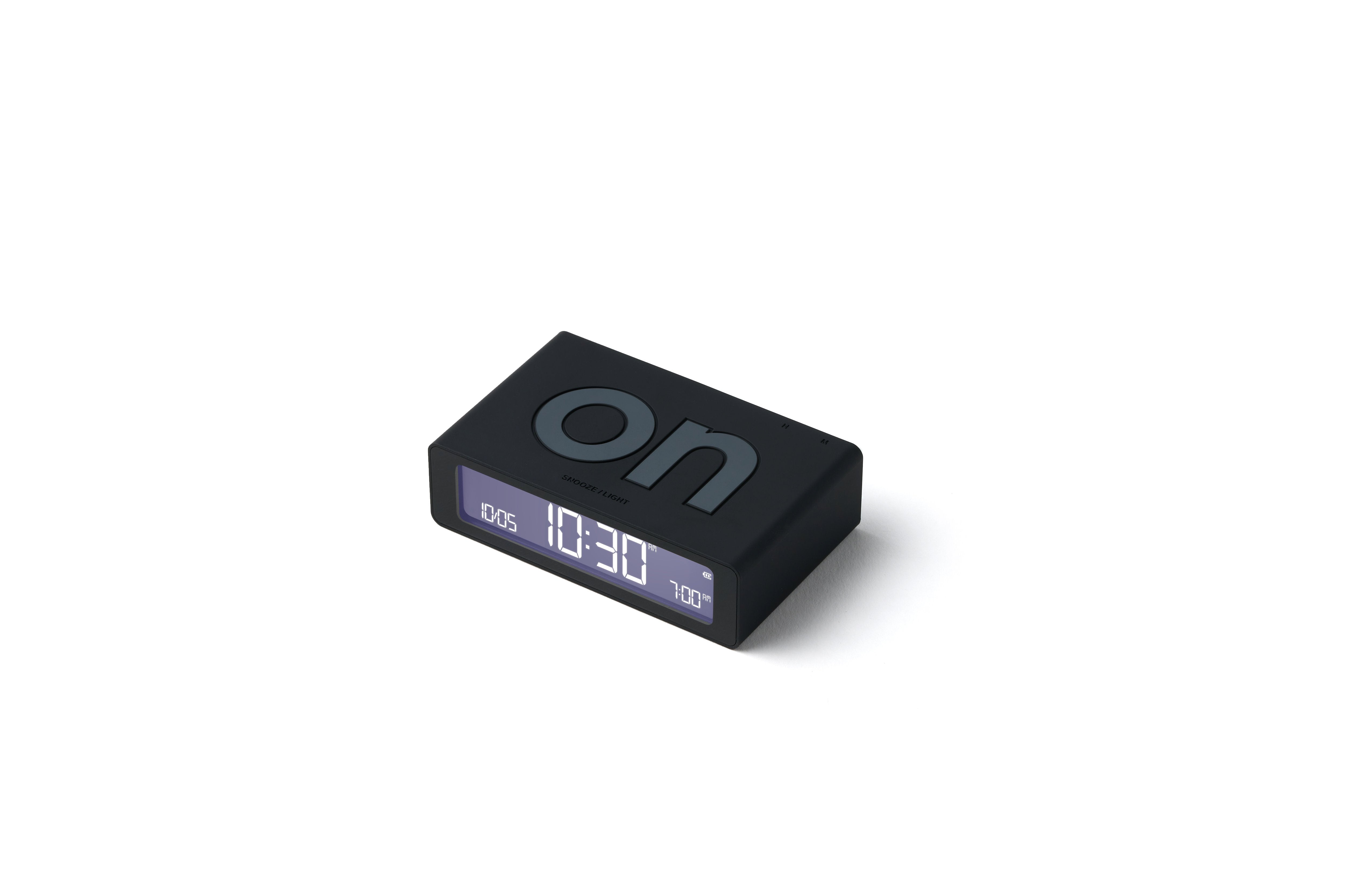 Lexon-Lexon Flip Mini Şarj Edilebilir Alarm Saat Siyah-Alarm Saatler-1-milagron.live