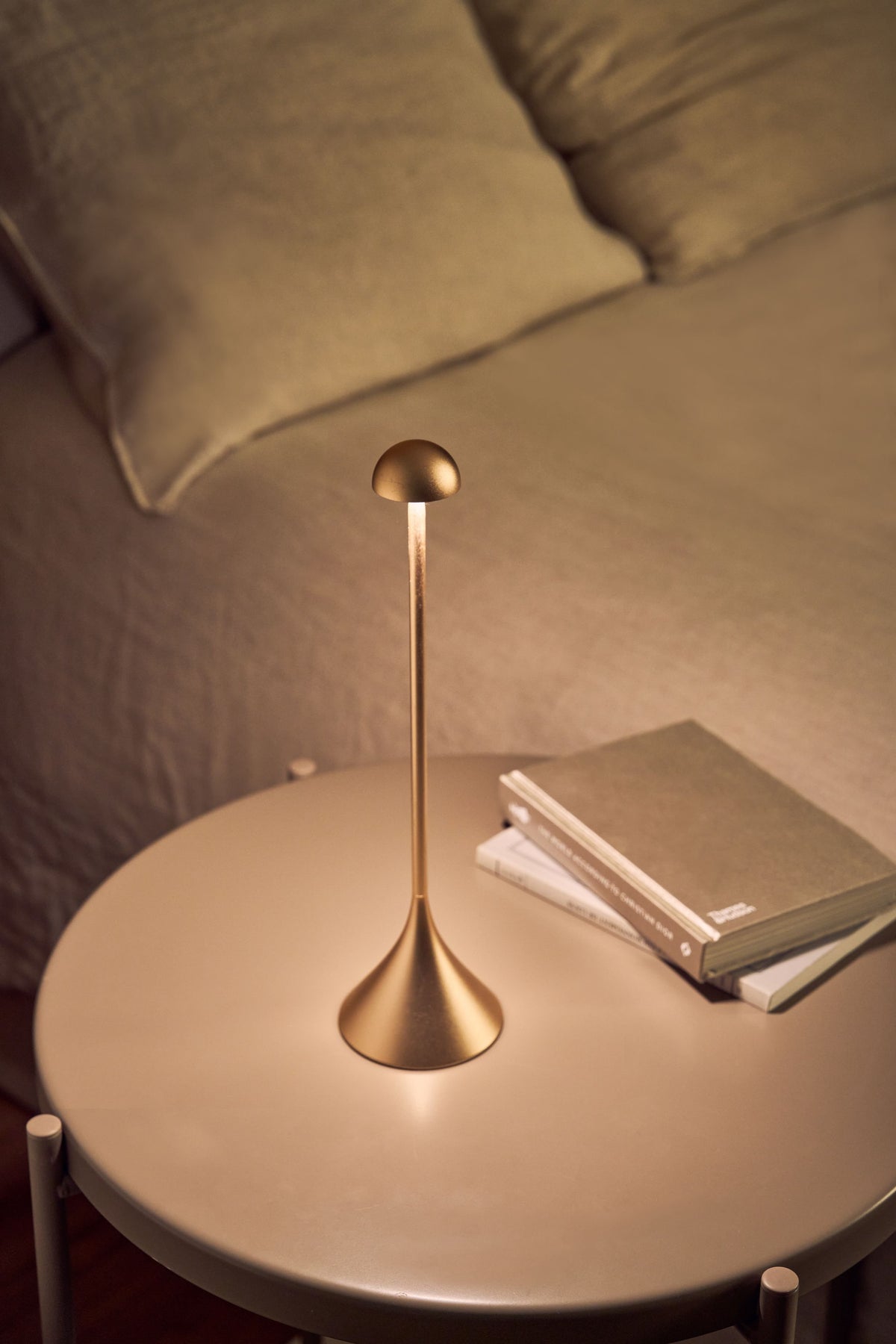 Lexon Steli Dome Led Masa Lambası Dore