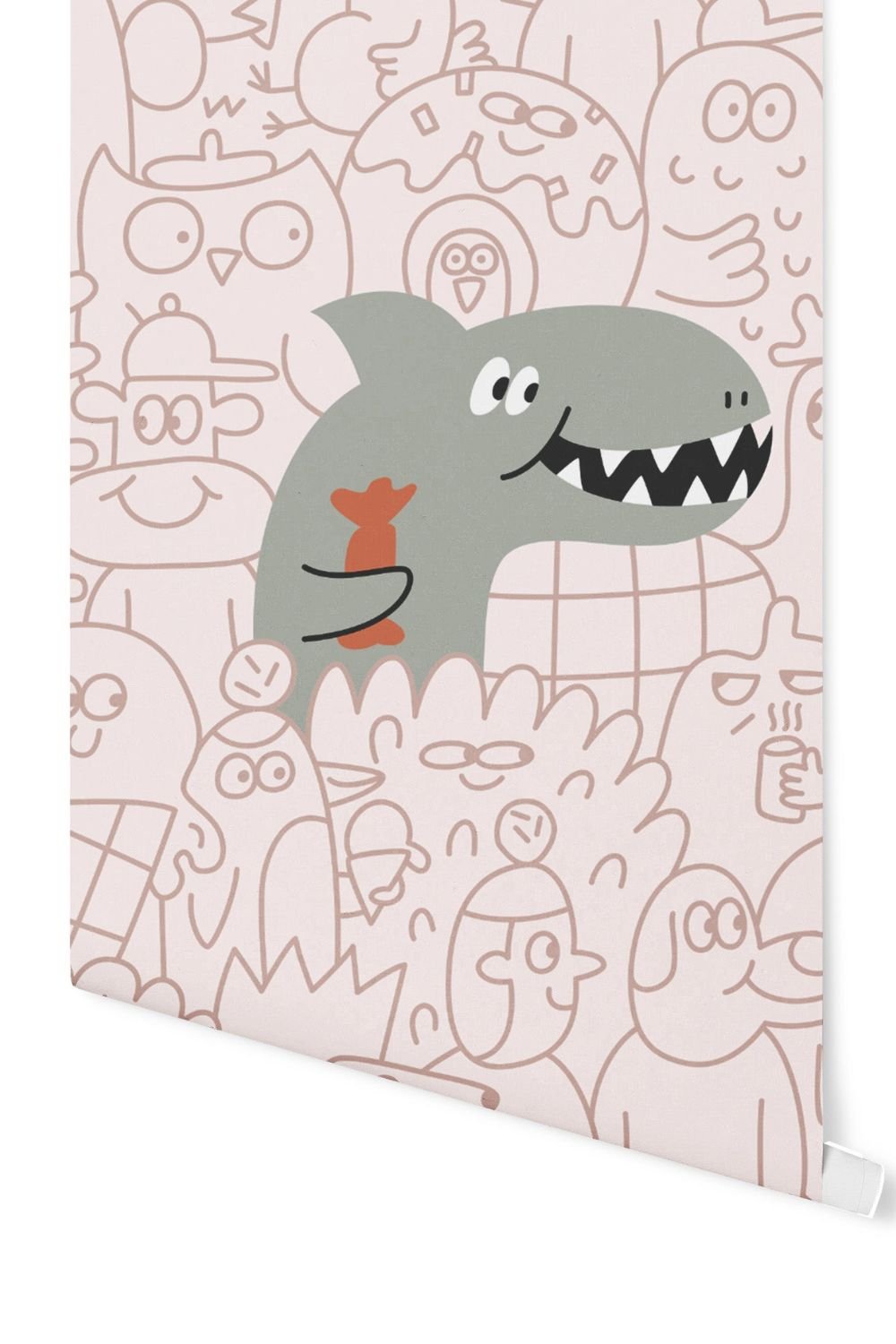 Lil'Gaea-Doodle Shark Duvar Kağıdı Gae708-Duvar Dekorları-1-milagron.live