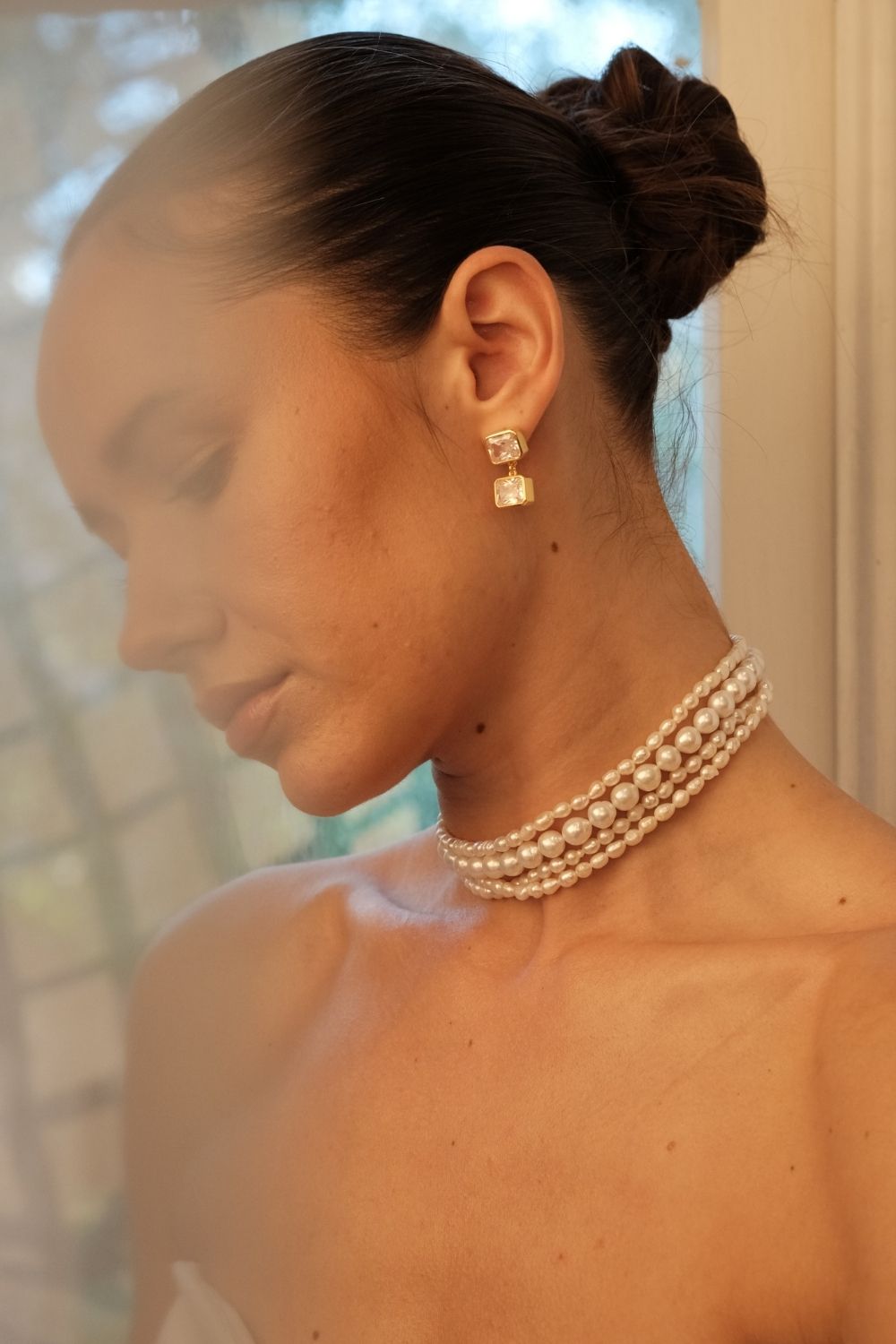 Amour çOklu İNci Choker - 2
