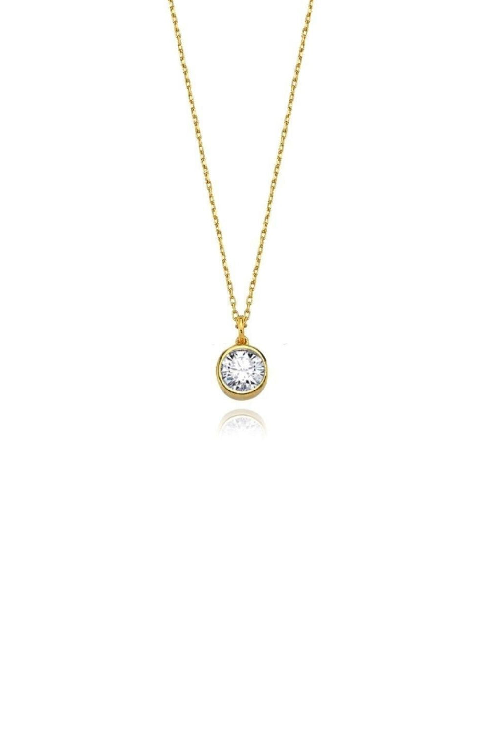 Linya Jewellery-Cosmic Zincirli Burç Kolye Beyaz-Kolye-1-milagron.live