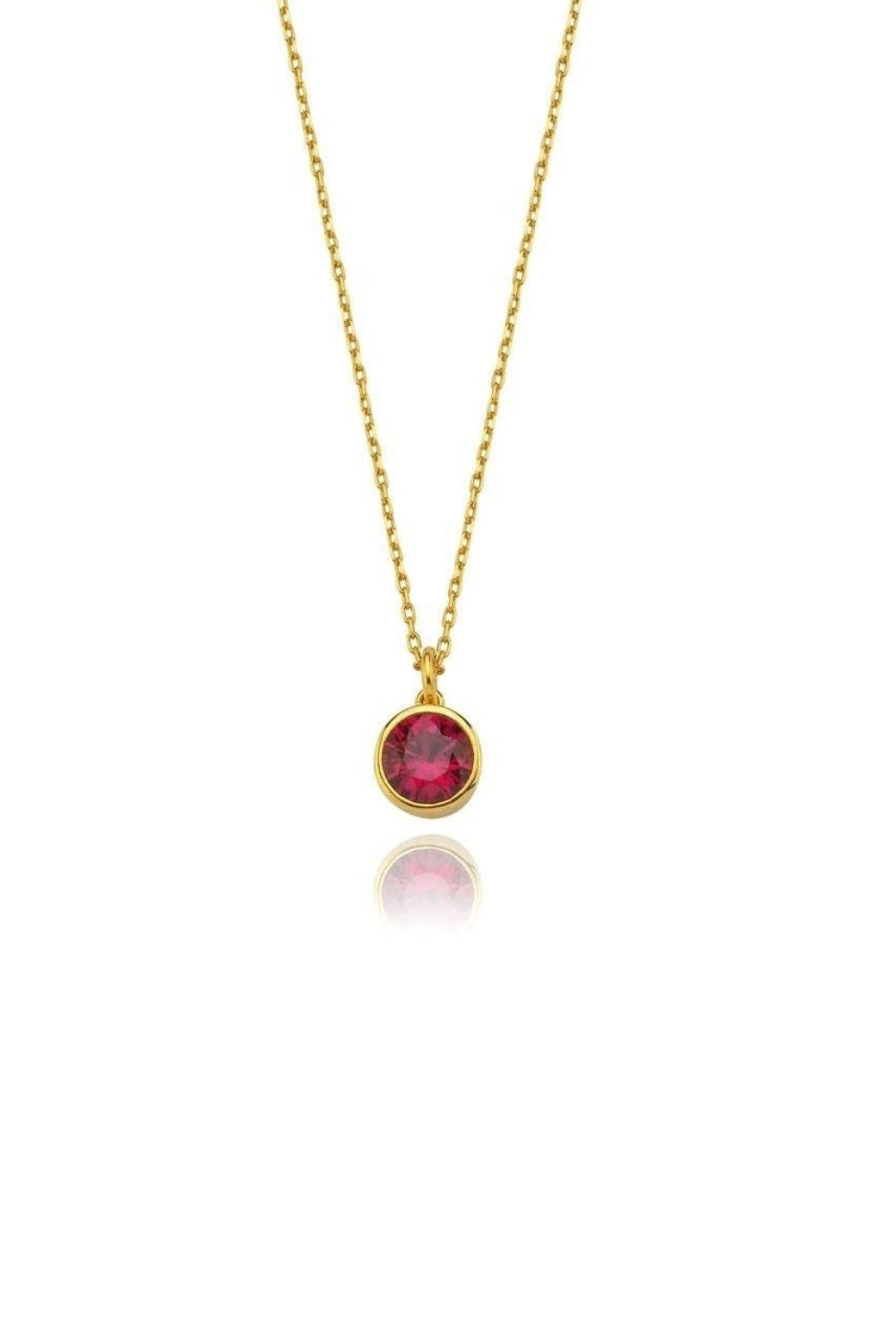 Linya Jewellery-Cosmic Zincirli Burç Kolye Turuncu-Kolye-1-milagron.live