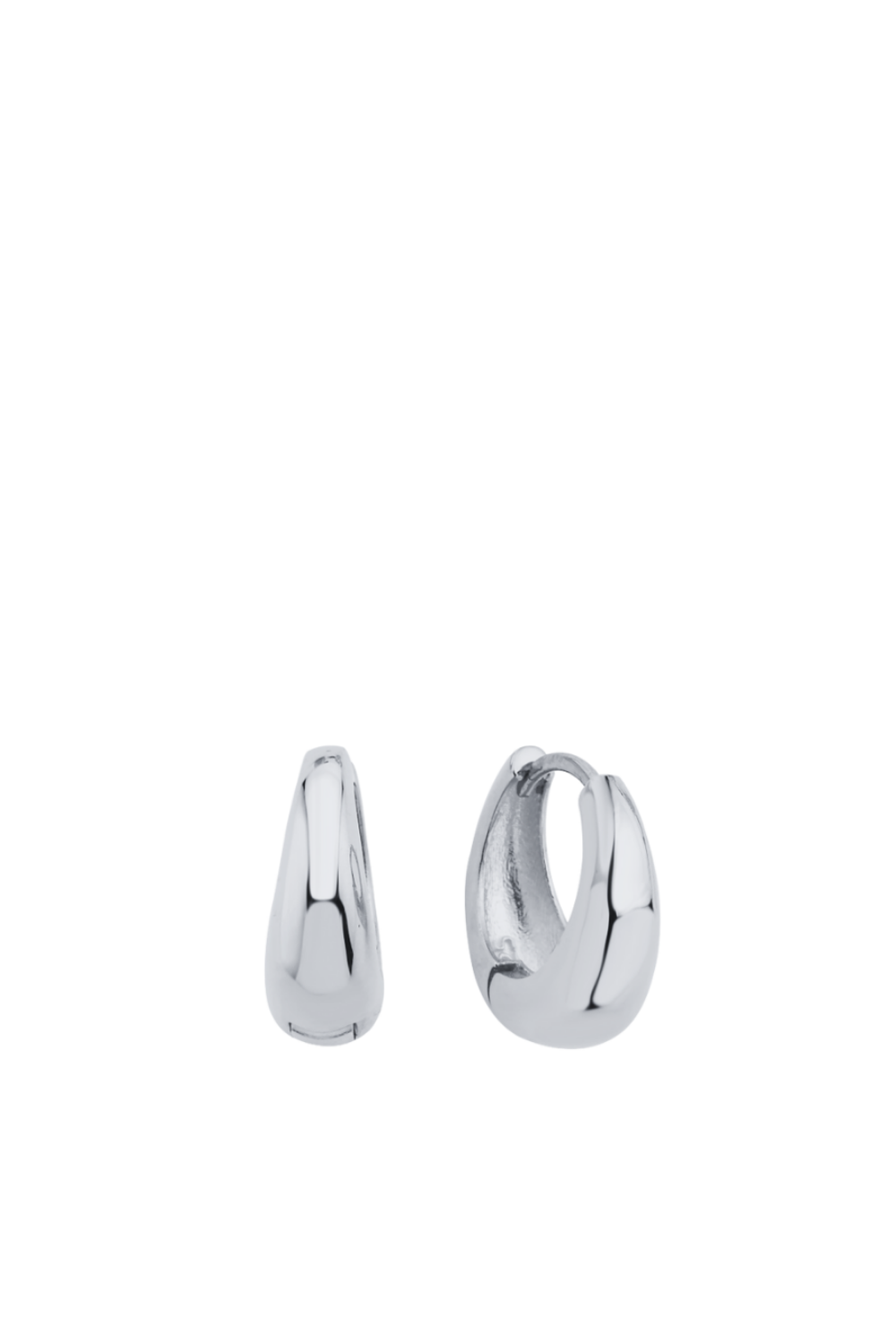 Linya Jewellery-Morf Mini Halka Küpe Gümüş-Küpe-1-milagron.live