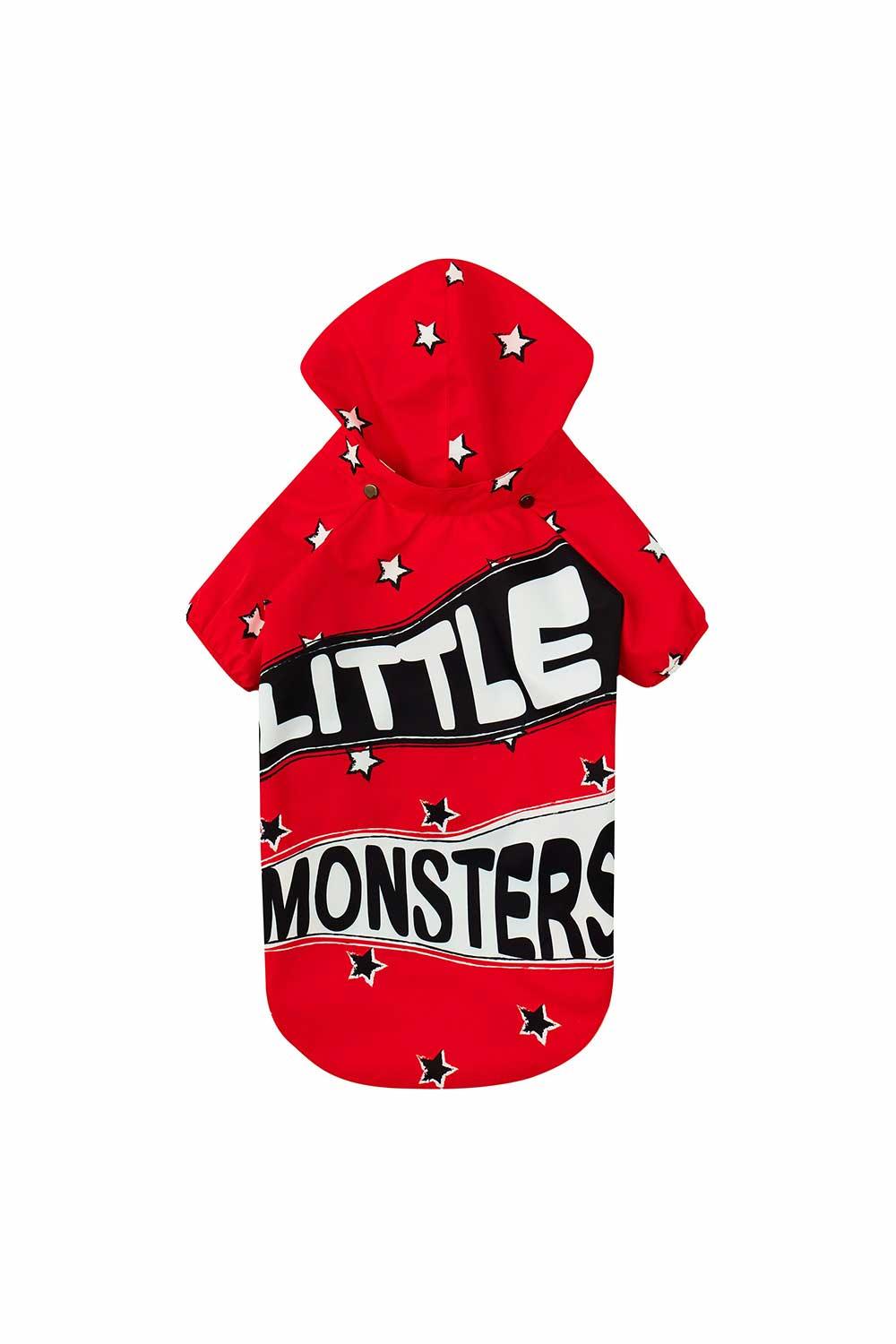 Little Monsters-Red LM Yağmurluk-Köpek-1-milagron.live