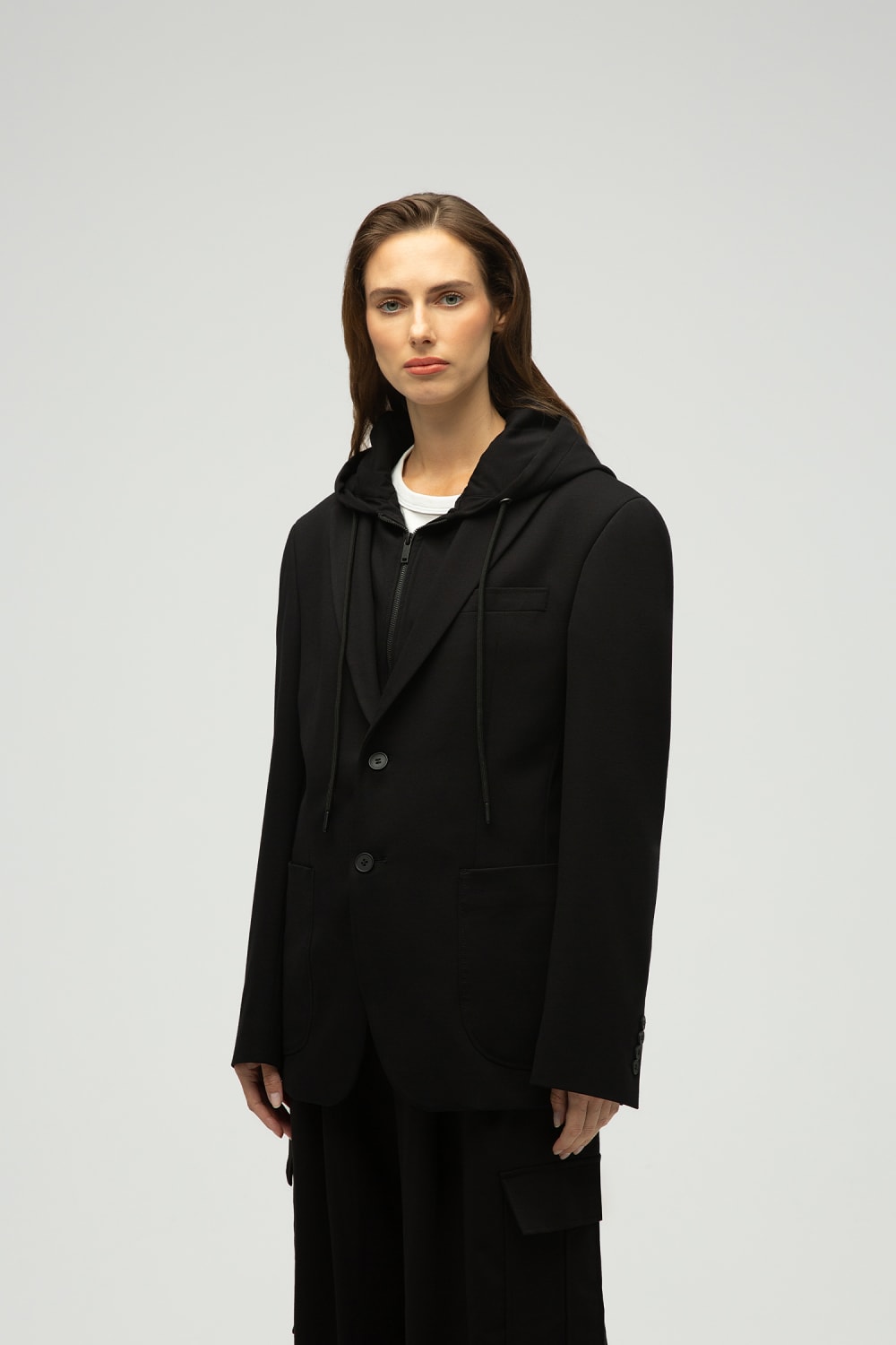 MAXIMUS-Eran Çıkabilir Kapüşonlu Oversize Örme Blazer-Ceket-7-milagron.live