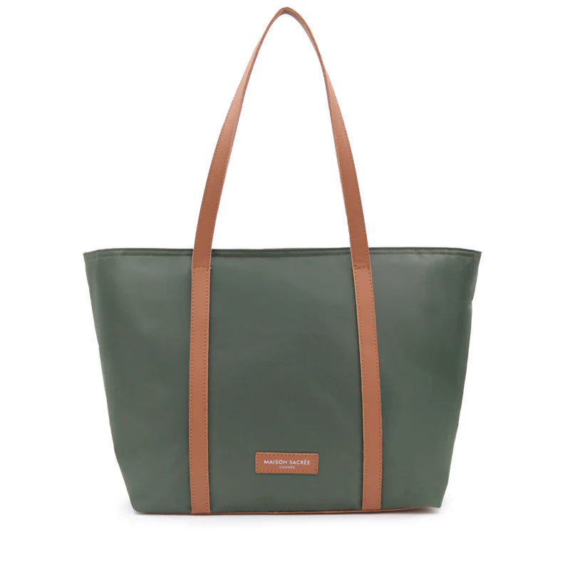 Maison Sacrée-Croisette Khaki Shoulder Bag-El Çantası-1-milagron.live