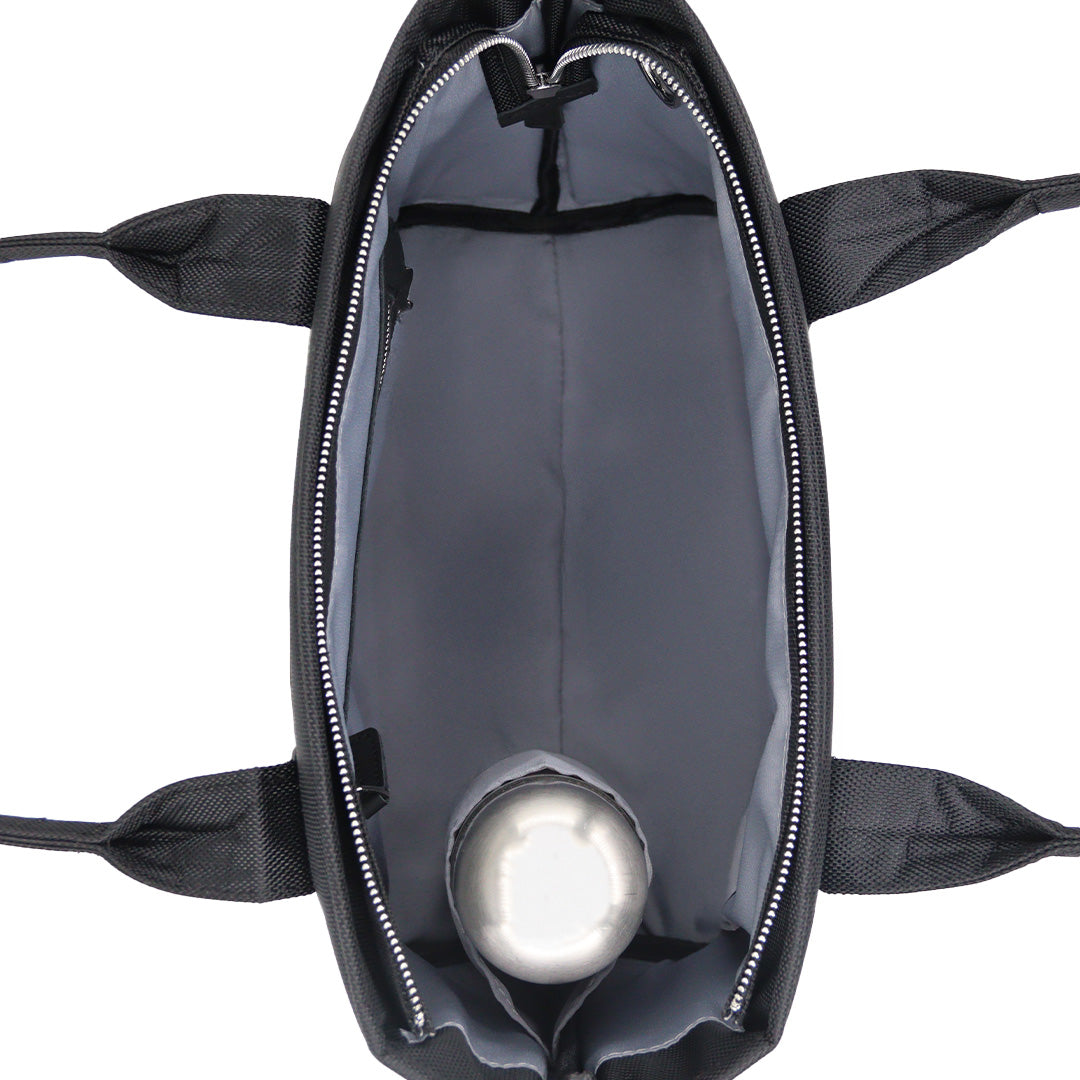 Maison Sacrée-Miramar Winter Black Large Shoulder Bag-Miramar-4-milagron.live