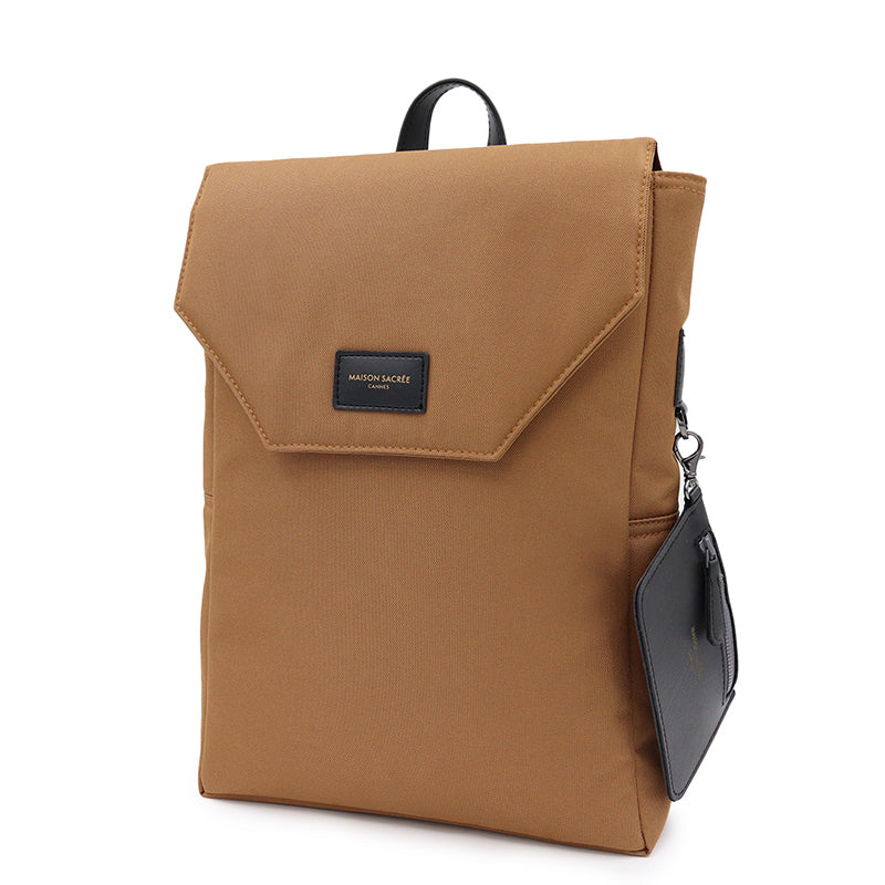 Maison Sacrée-SORUNLU - Ferrat Golden Brown 13'' Backpack-Sırt Çantası-2-milagron.live
