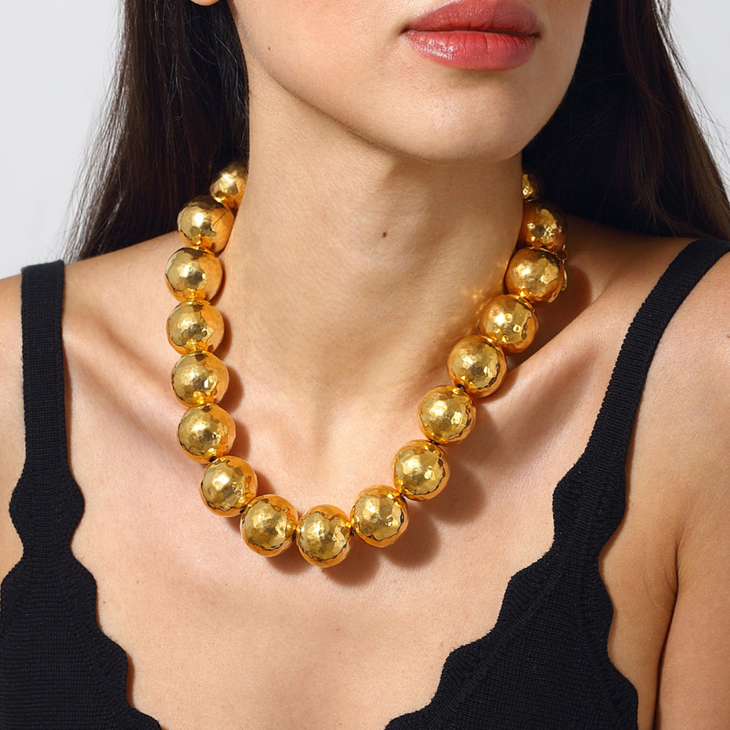 Maison Soula-Moon Ball Necklace Large Size Balls-Necklace-2-milagron.live