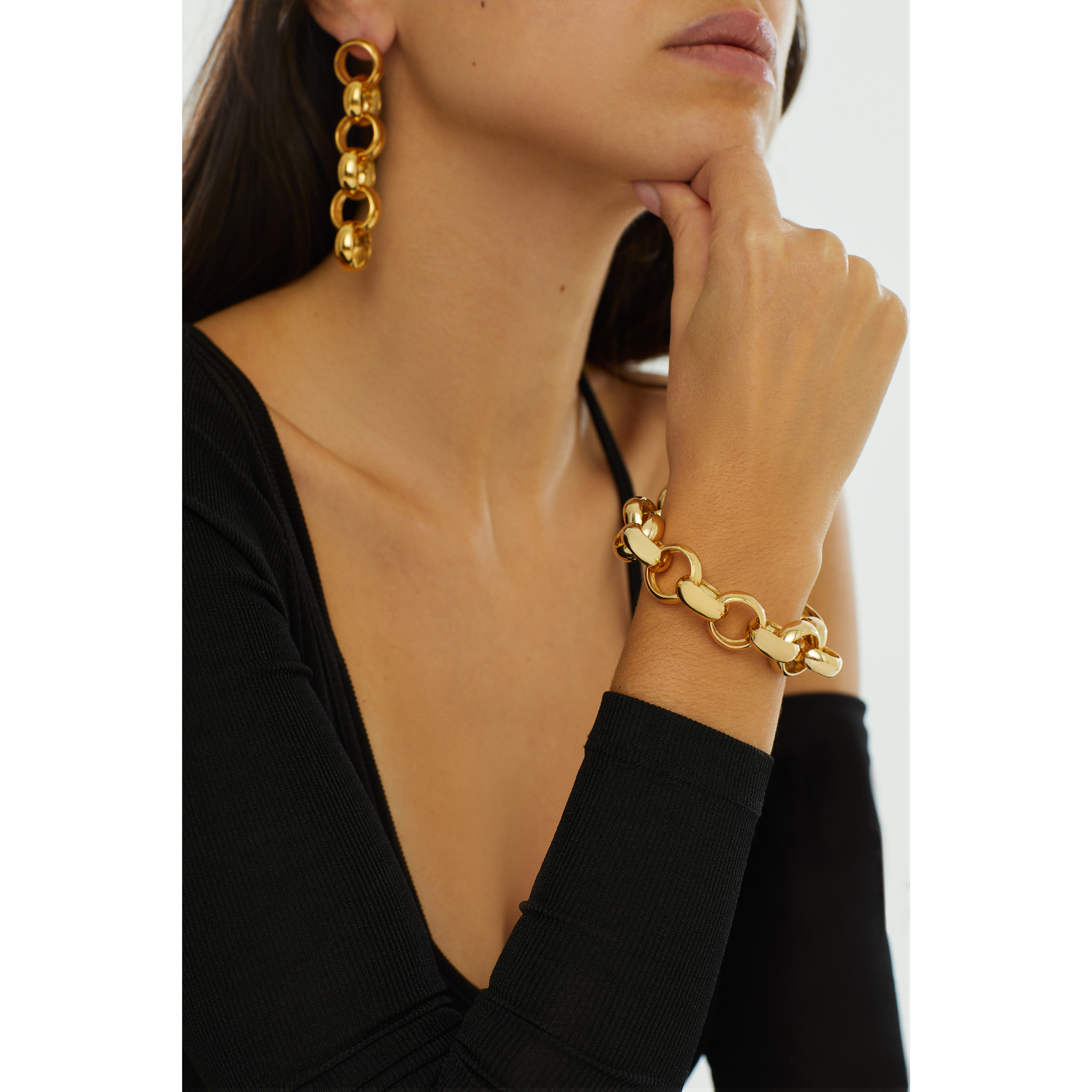 Maison Soula-Gaia Chain Bracelet Large Chains-2-milagron.live