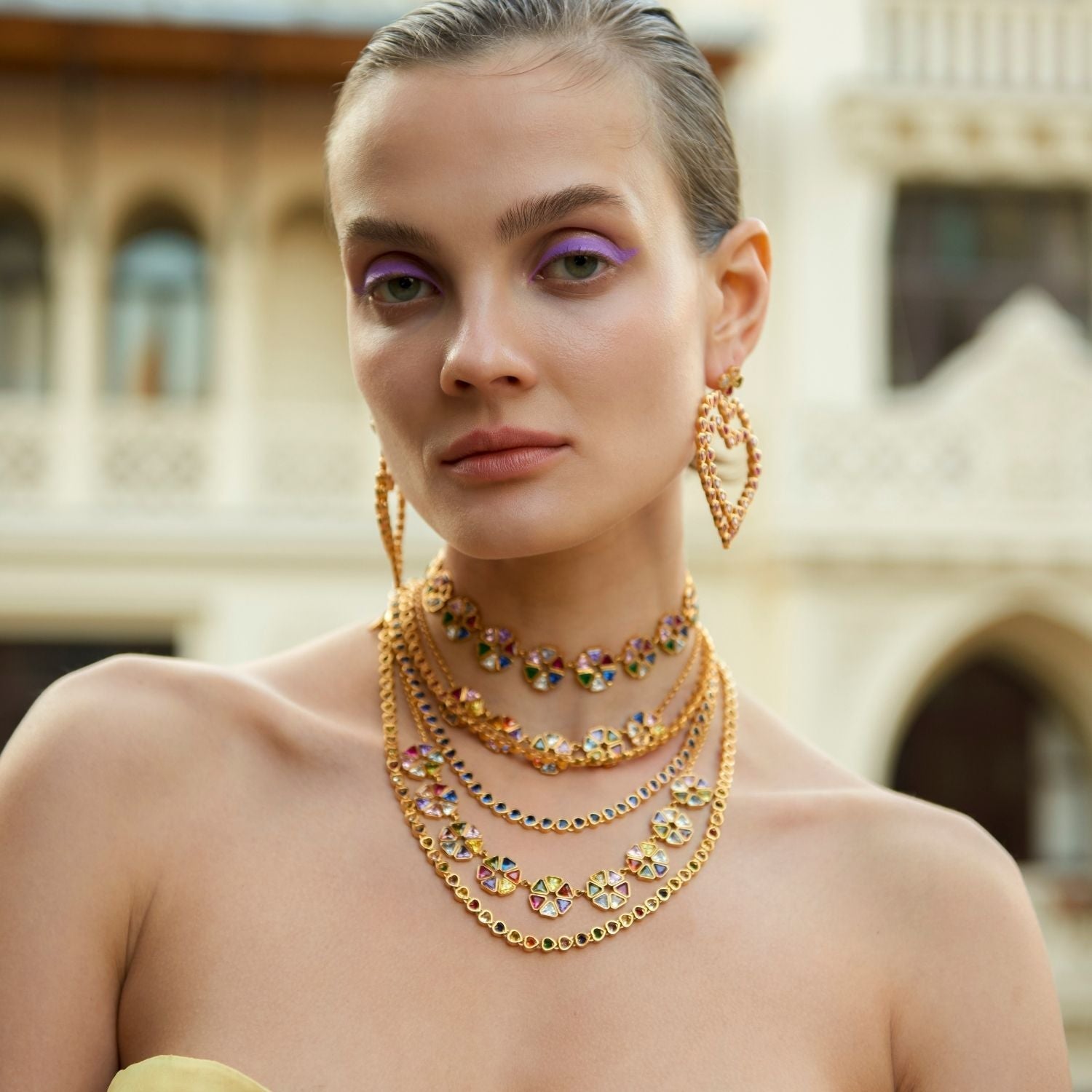 Maison Soula-Wheel Of Fortune Necklace Regina-Necklace-5-milagron.live
