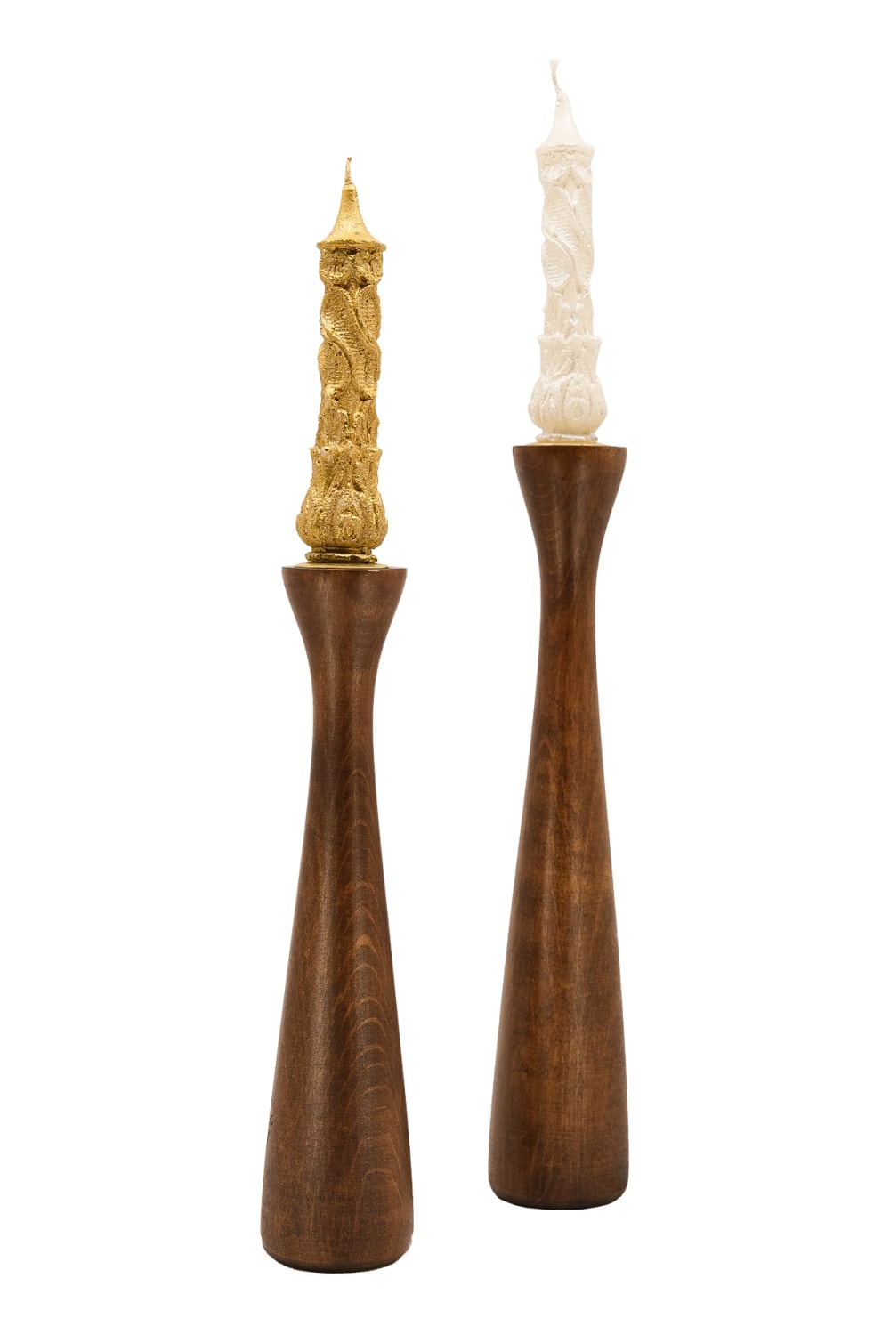 Massello Design-Jasmine 2'li Ahşap Şamdan & Mumluk-Mumluk & Şamdan-1-milagron.live