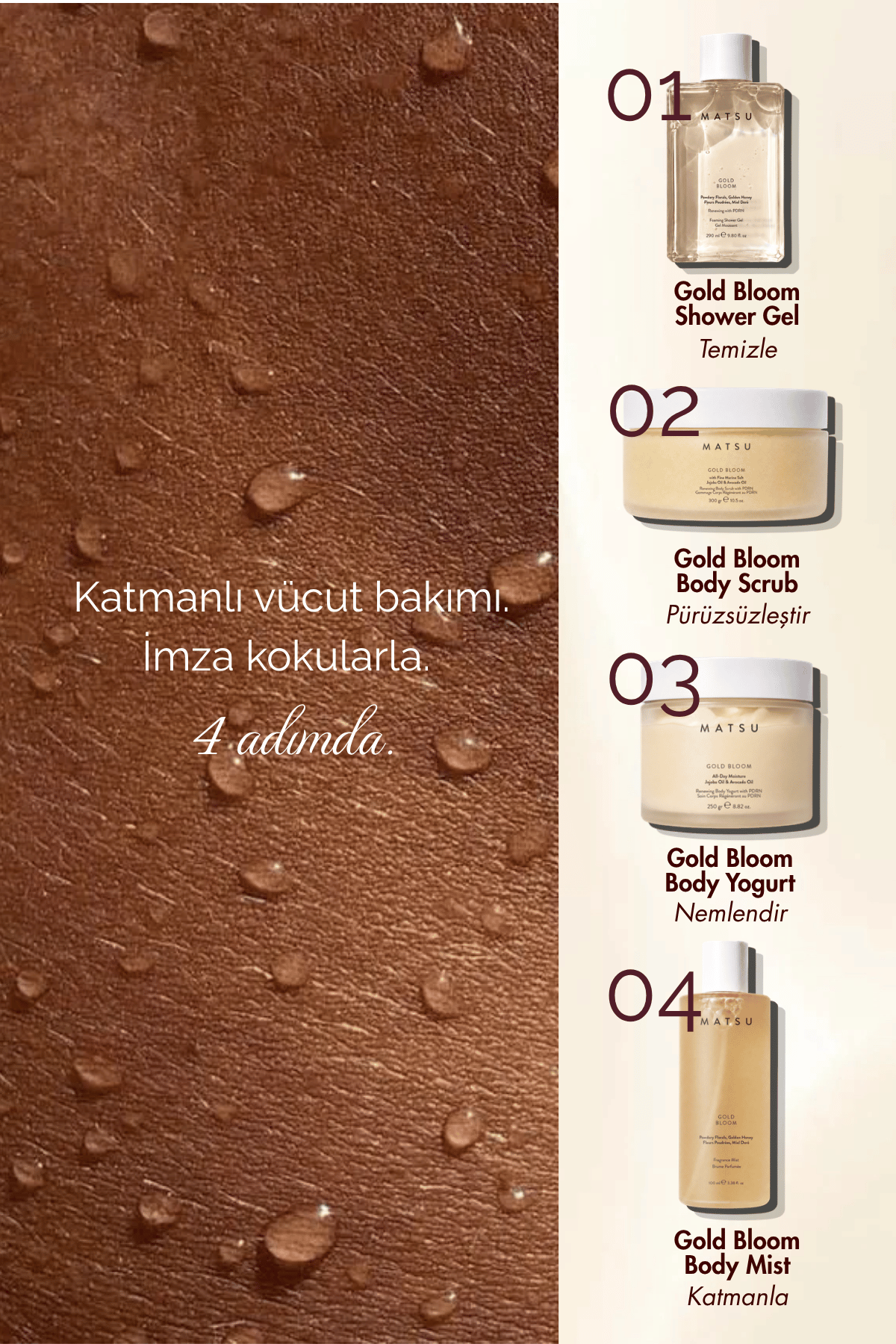 Gold Bloom Çiçeksi Aromatik Pdrn Duş Jeli