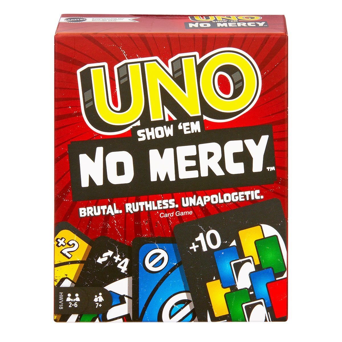 Mattel-Hwv18 Uno No Mercy Kartlar +7 Yaş-Kutu Oyunları-1-milagron.live