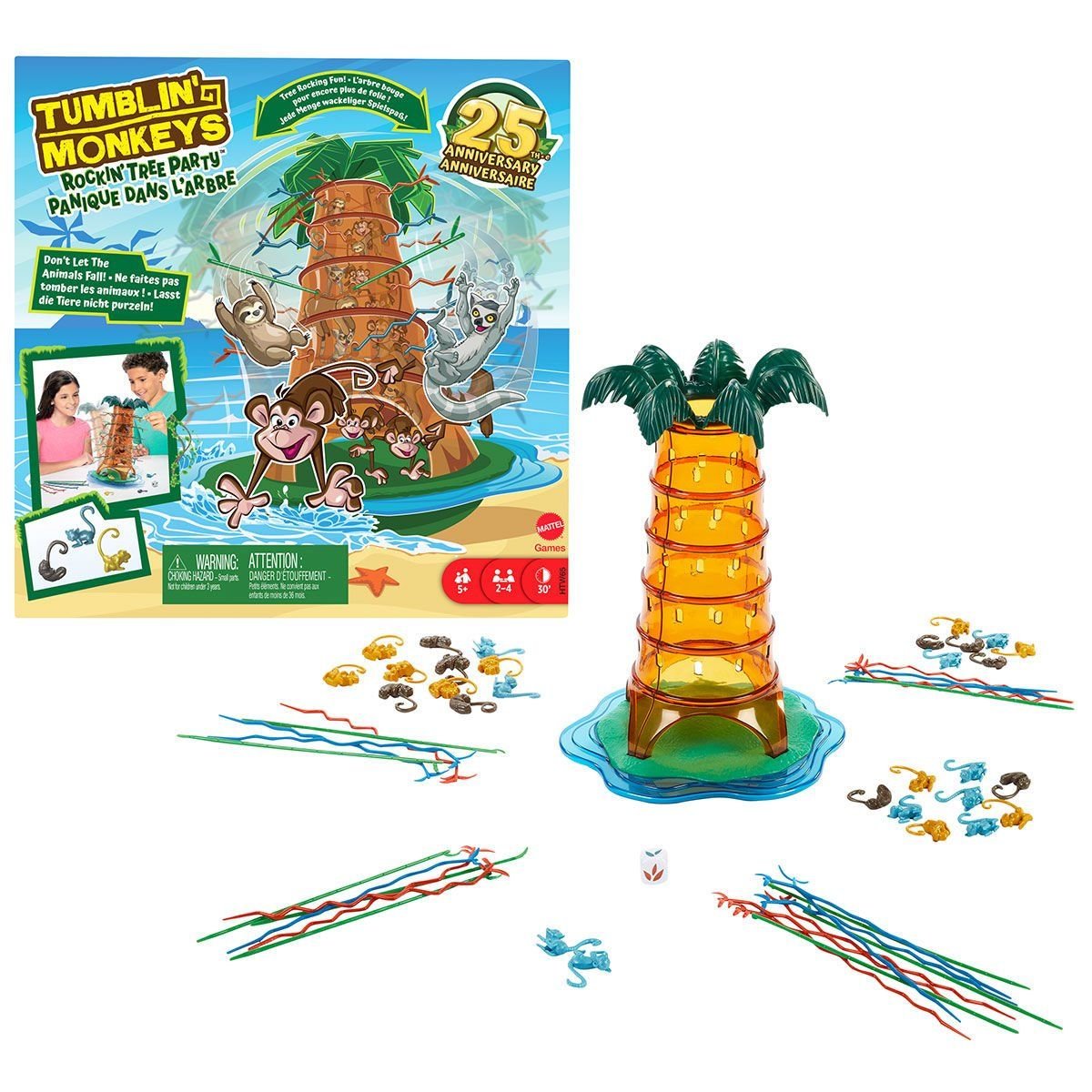 Mattel-Tumblin' Monkeys 25. Yıl özel Kutu Oyunu-Kutu Oyunları-1-milagron.live