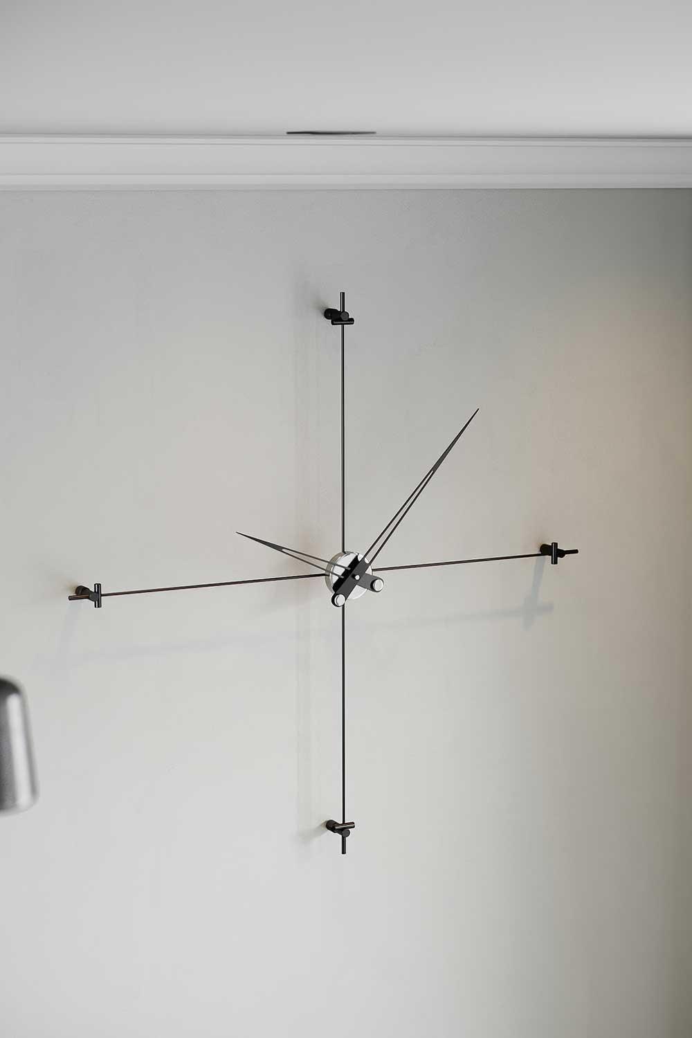 Mclocks-Compass 90 silver Dekoratif duvar saati-Duvar Saati-2-milagron.live