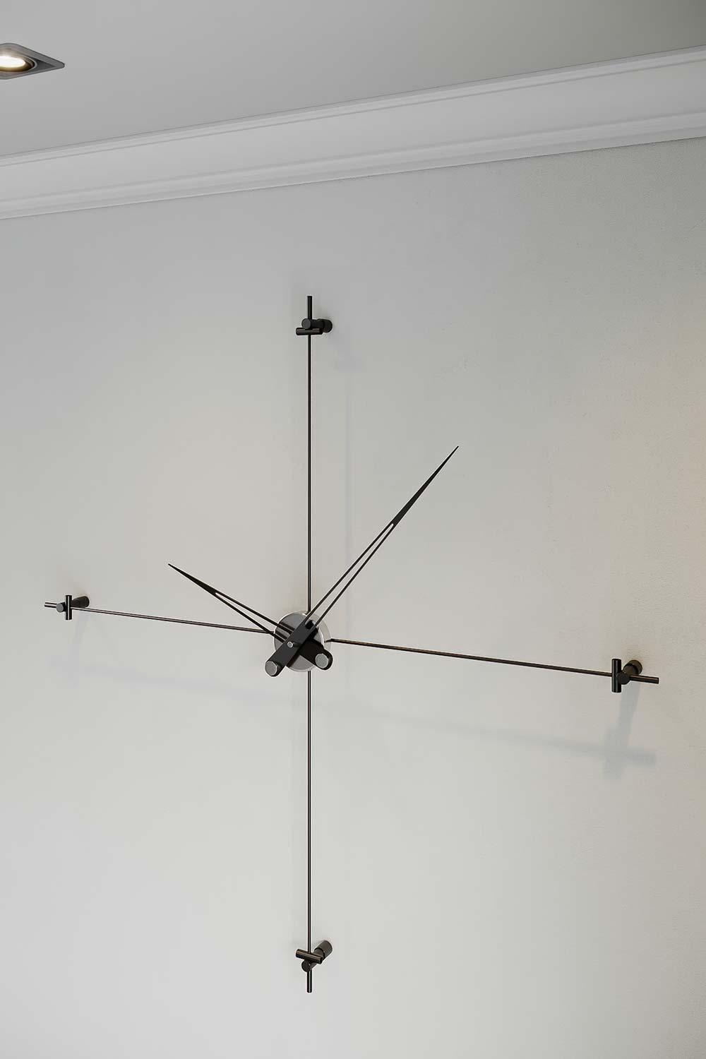 Mclocks-Compass 90 silver Dekoratif duvar saati-Duvar Saati-3-milagron.live