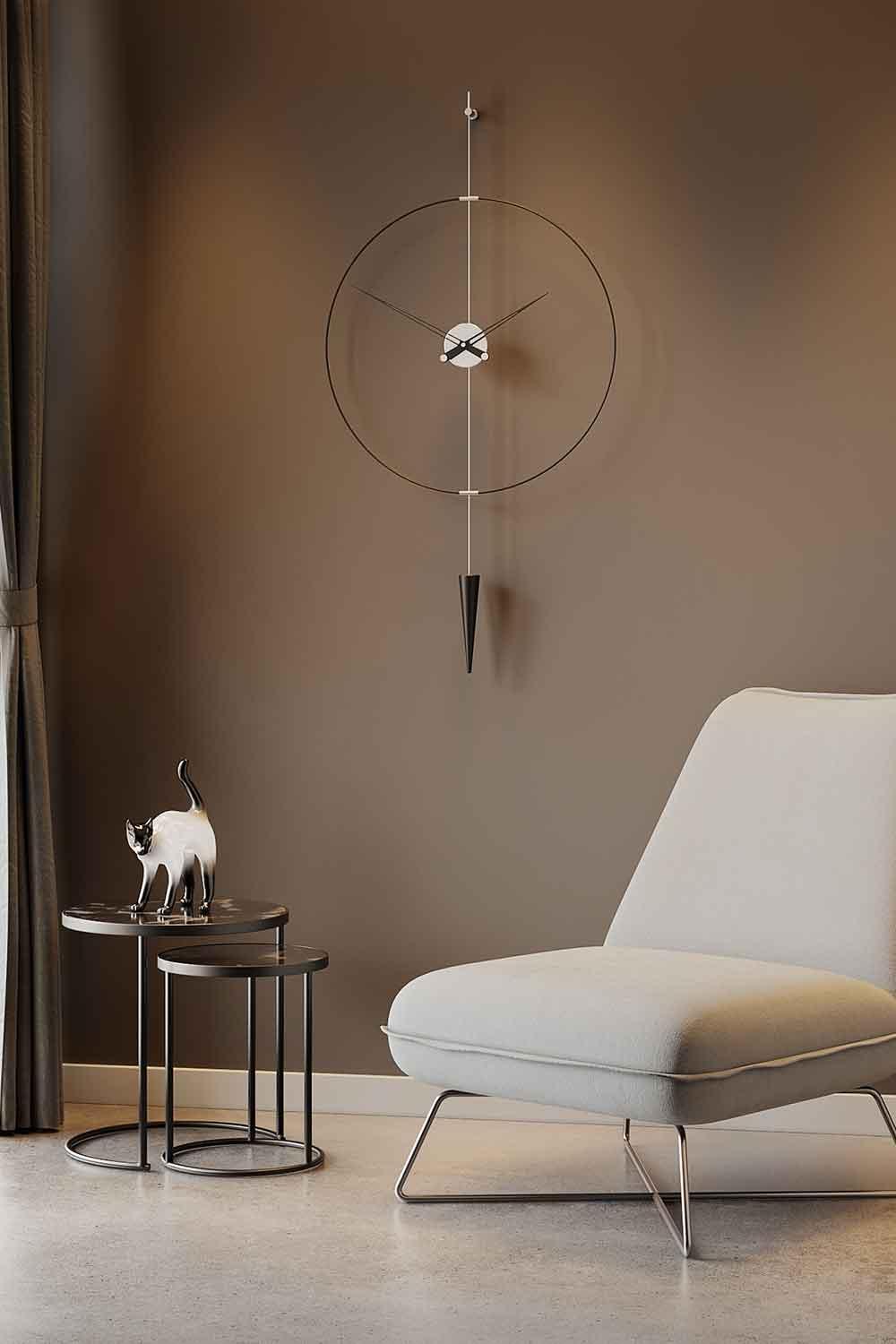 Mclocks-Pendulumplus 60 silver Dekoratif duvar saati-Duvar Saati-1-milagron.live