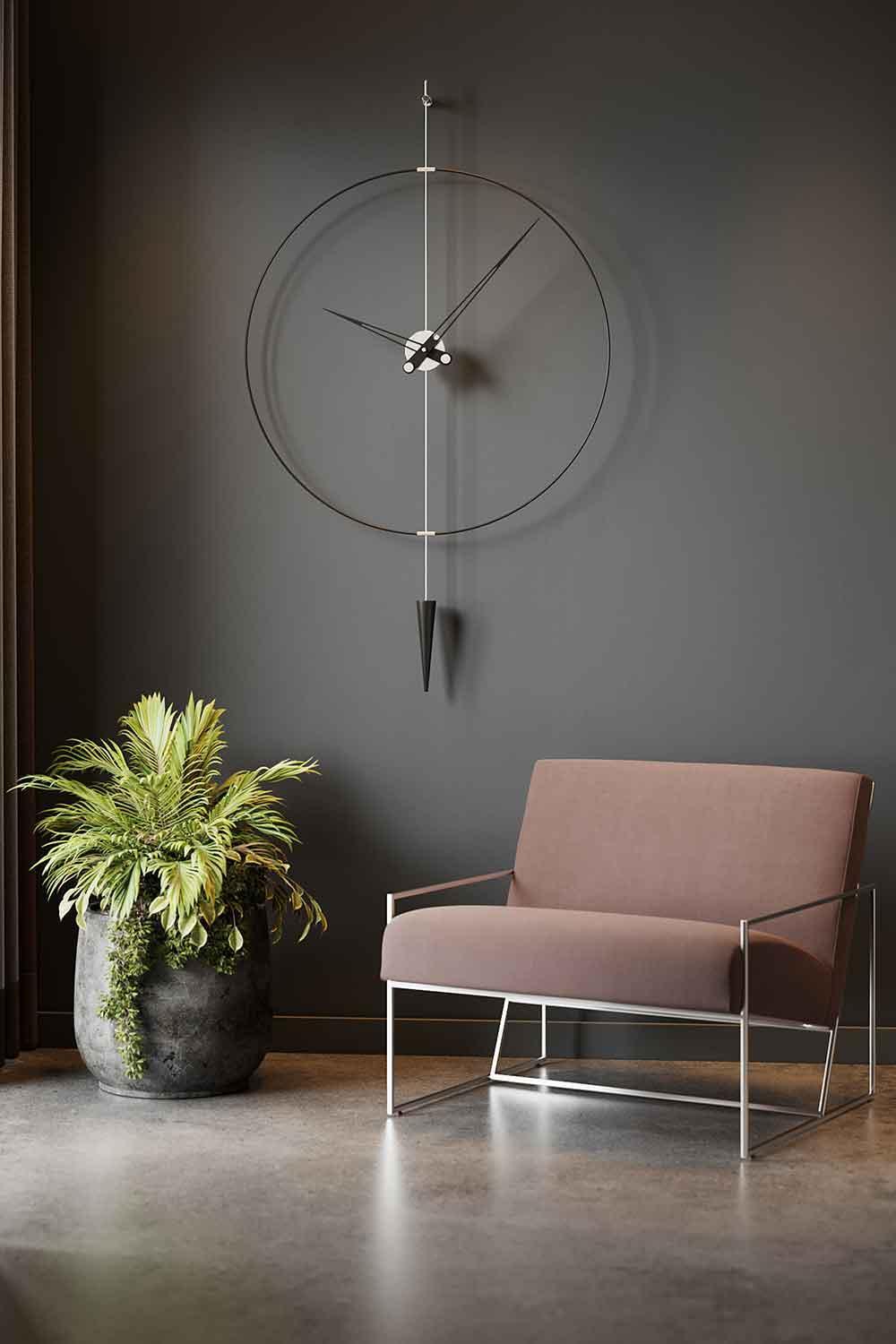 Mclocks-Pendulumplus 90 silver Dekoratif duvar saati-Duvar Saati-1-milagron.live